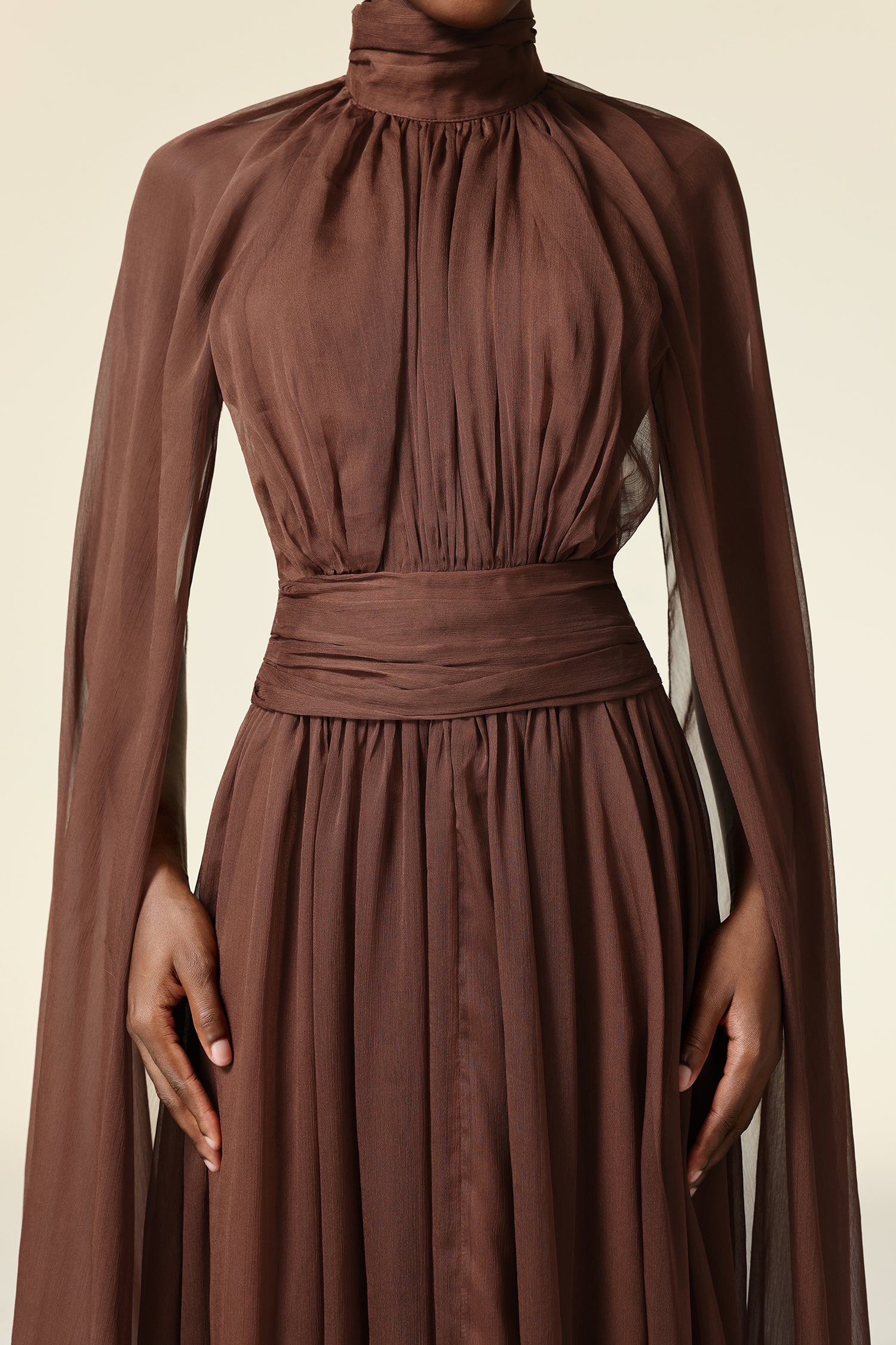 Rereny Butterfly Folds Maxi Dress