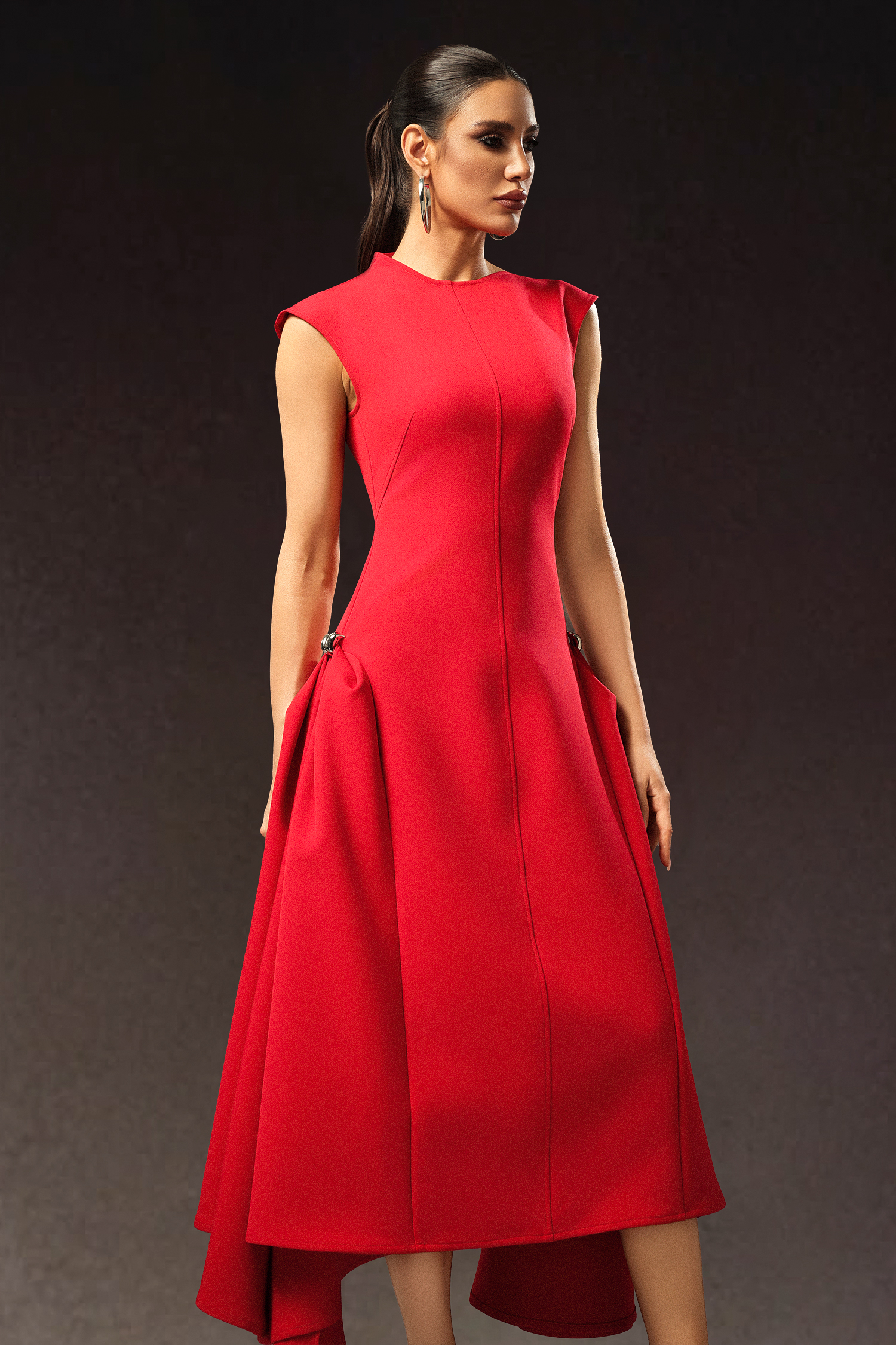 Ekala Round Neck Sleeveless Maxi Dress