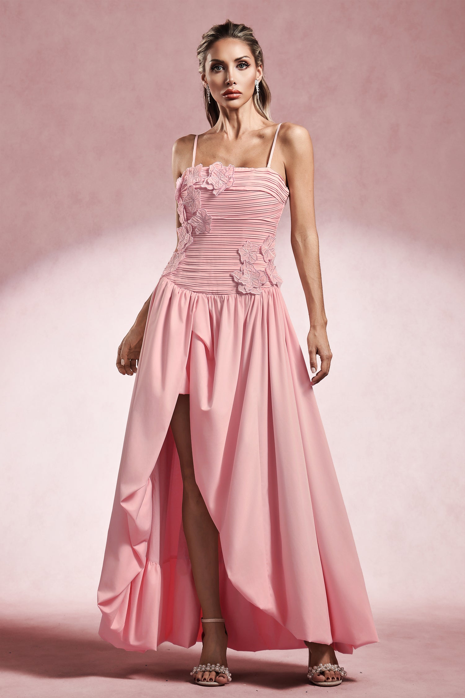 Pippa Sleeveless Flower Maxi Dress