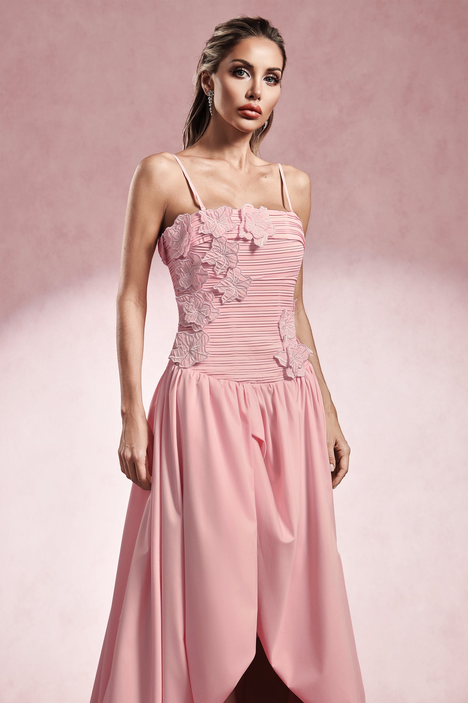 Pippa Sleeveless Flower Maxi Dress