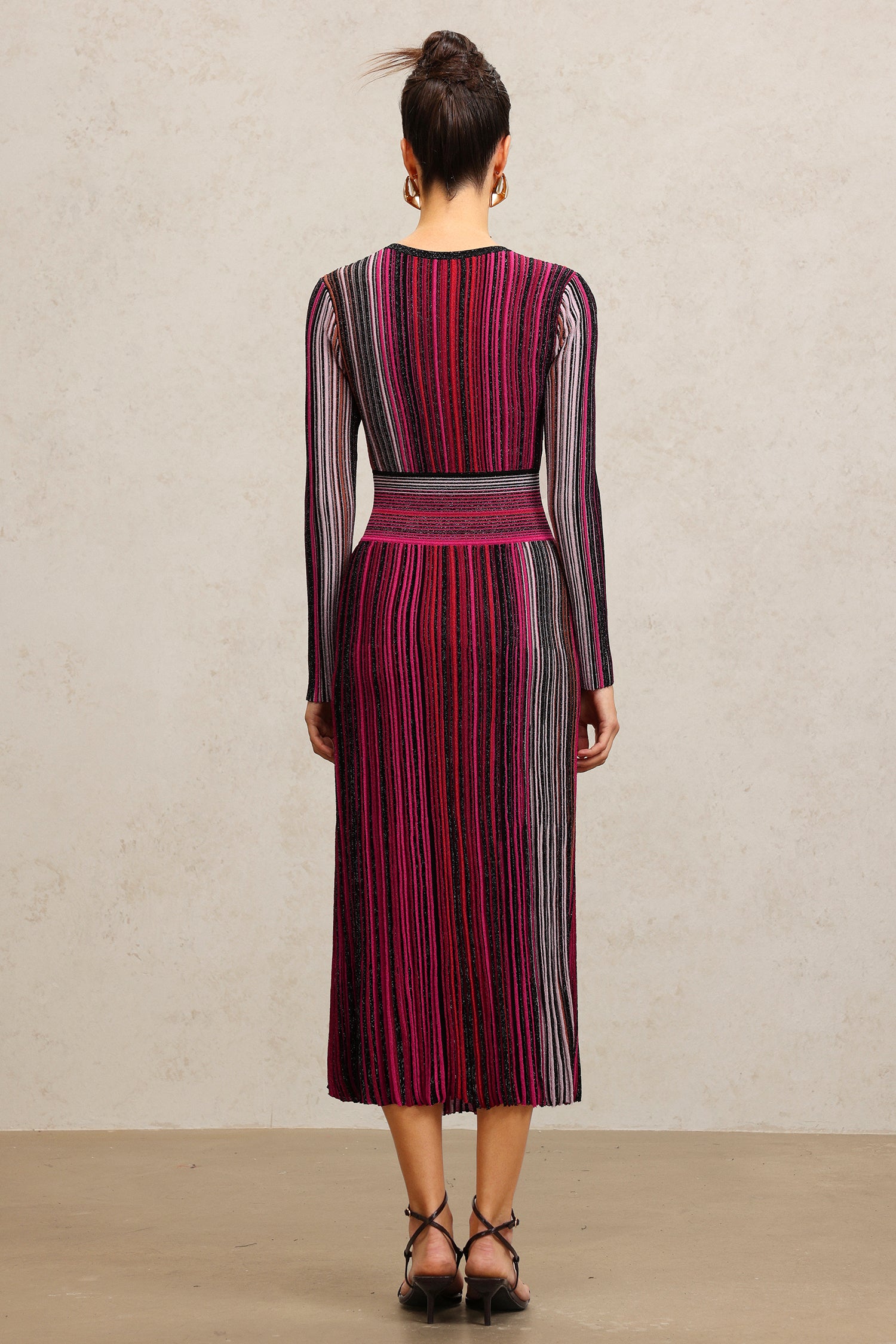 Evvie V-Neck Long Sleeves Maxi Dress