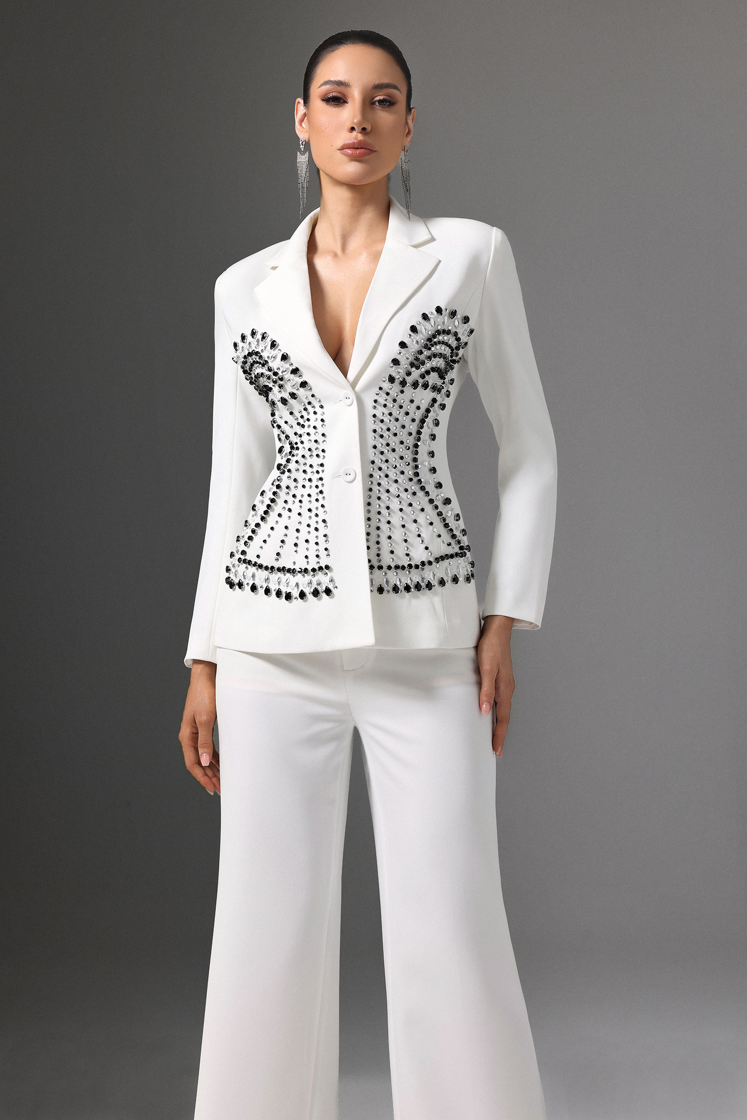 Jayne Symmetrical Beaded Suit
