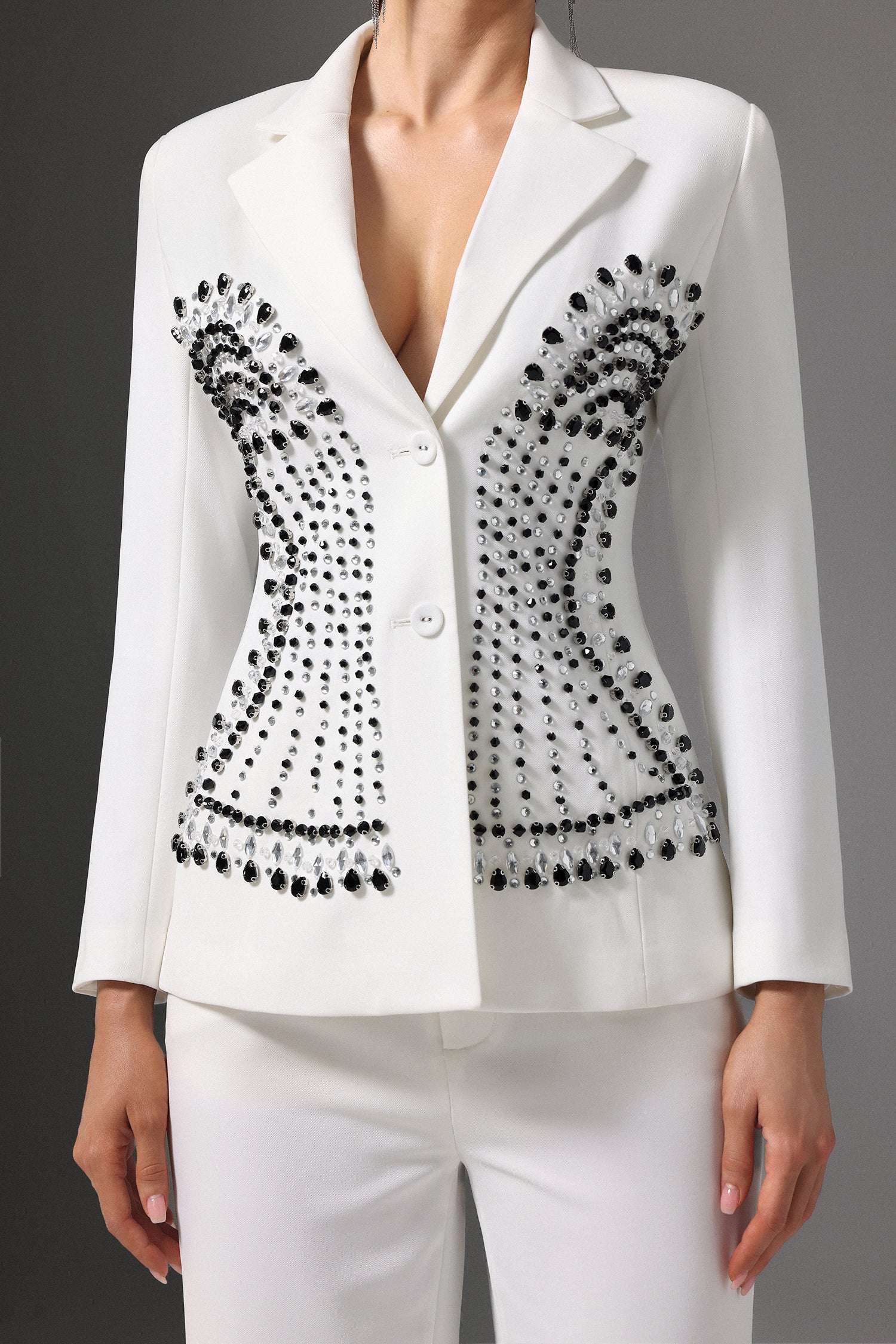 Jayne Symmetrical Beaded Suit