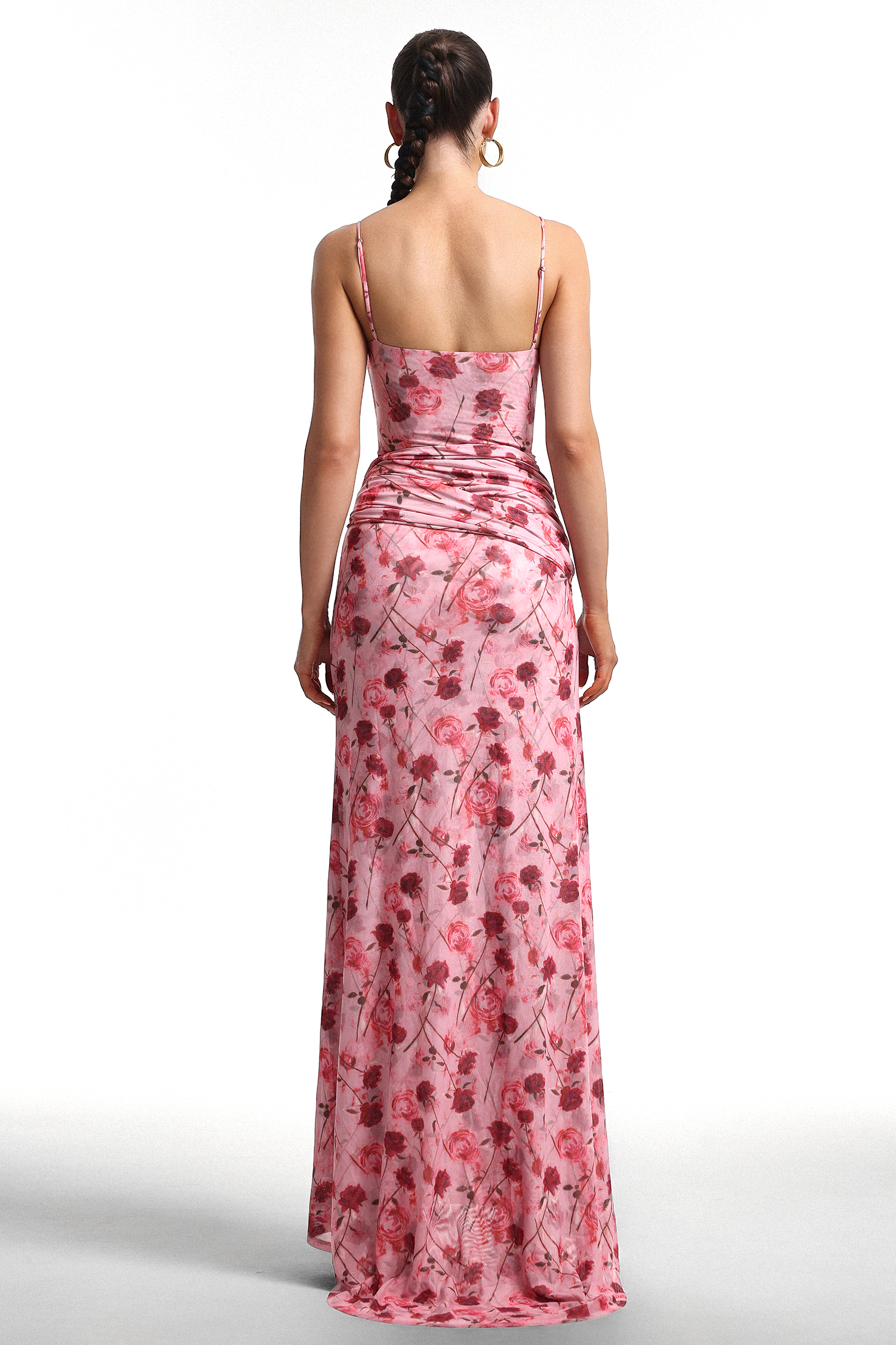 Moto Pink Floral Print Cami Maxi Dress