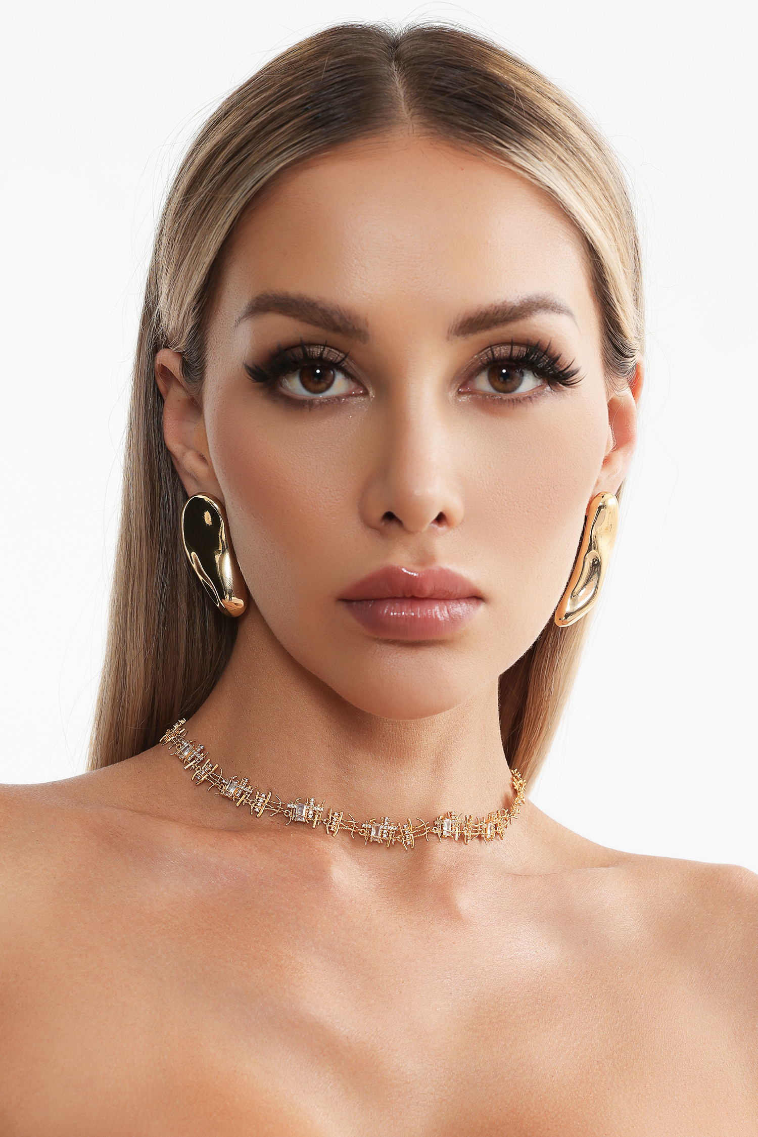 Inya Metal Asymmetric Earrings