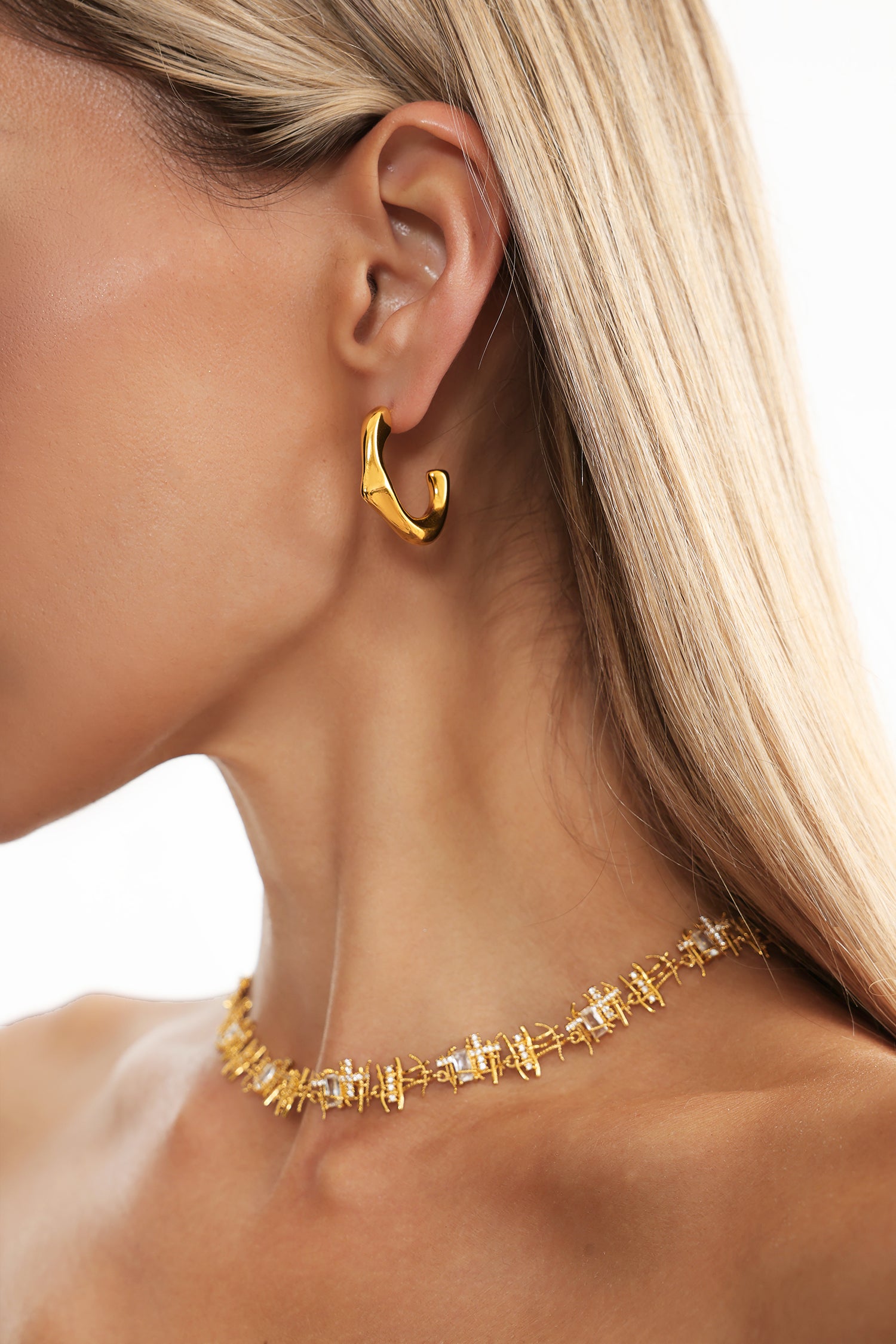 Mako Geometry Irregular Mini Earrings