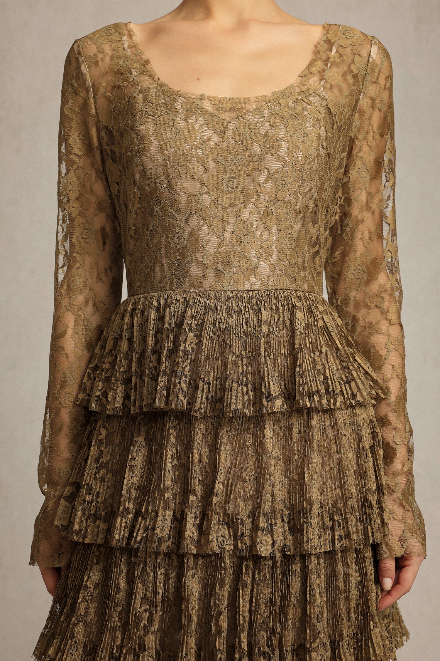 Hella Long Sleeves Lace Maxi Dress