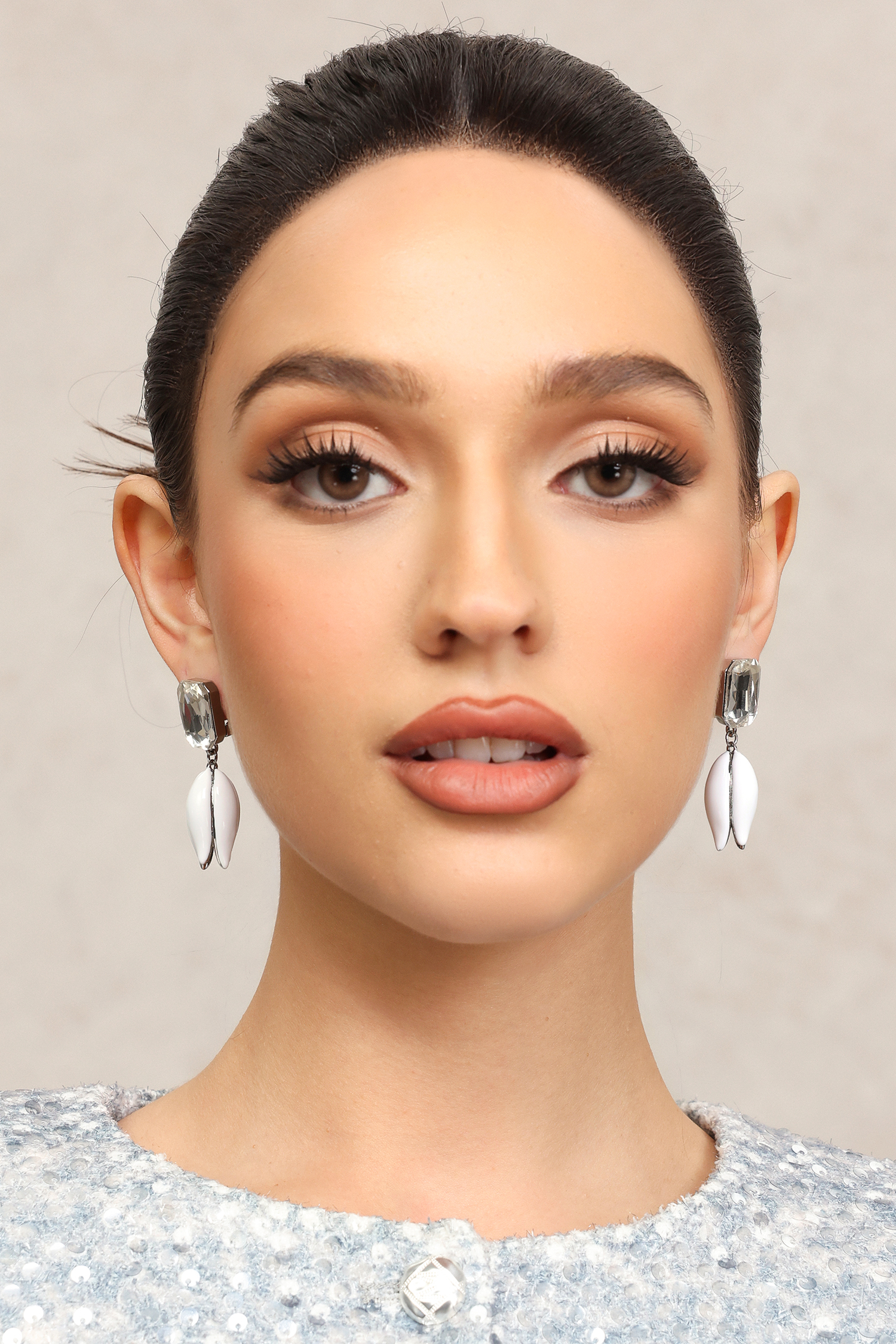 Yogi Diamond Flower Earrings