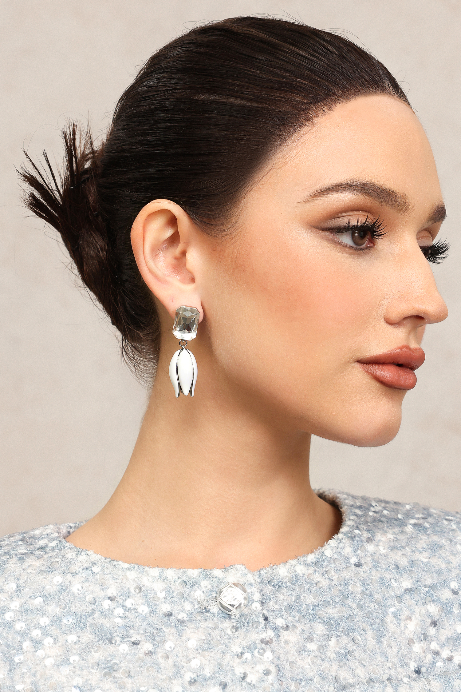 Yogi Diamond Flower Earrings