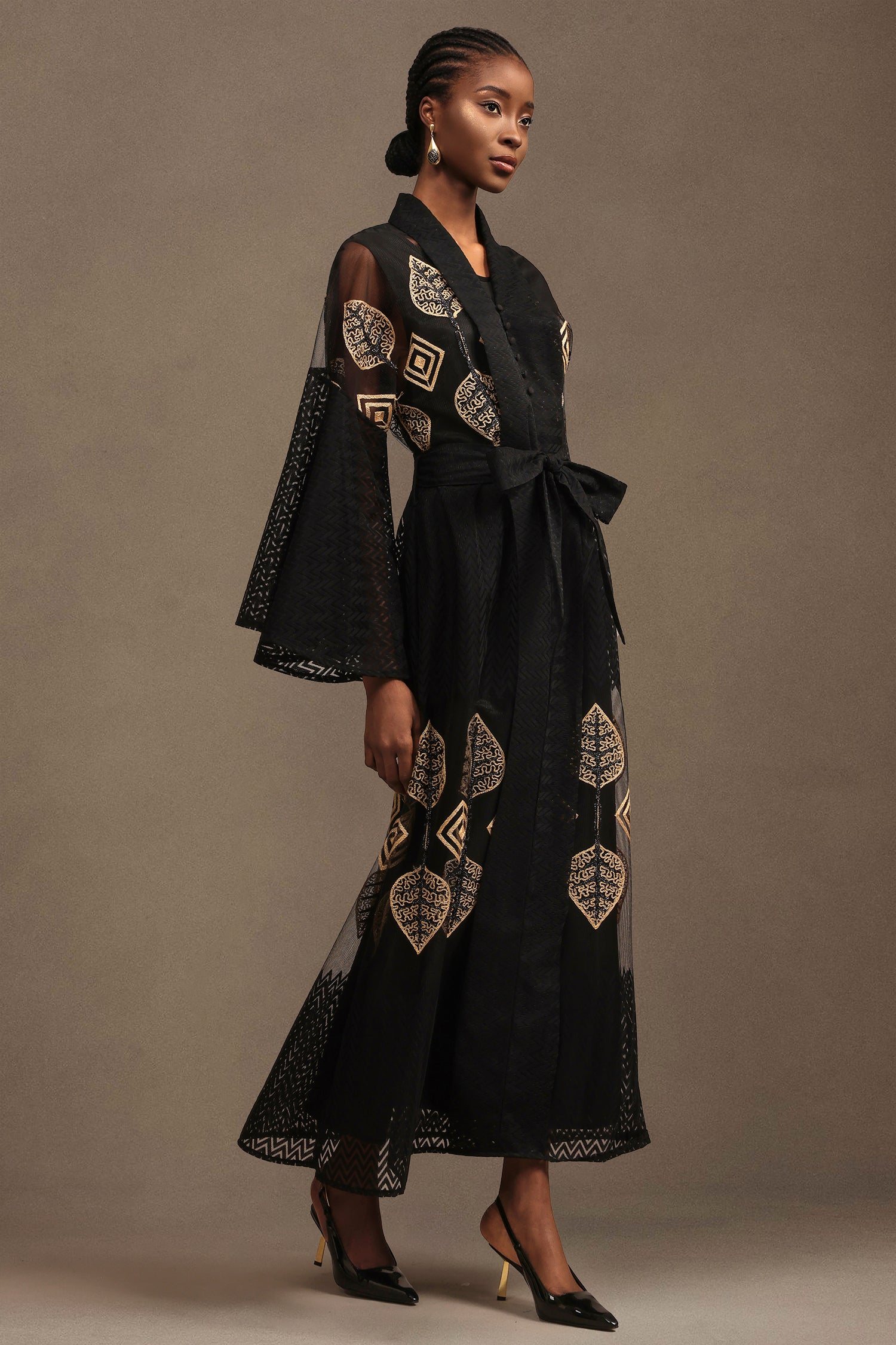 Millie Resort Bohemian Long Sleeve Mesh Maxi Dress