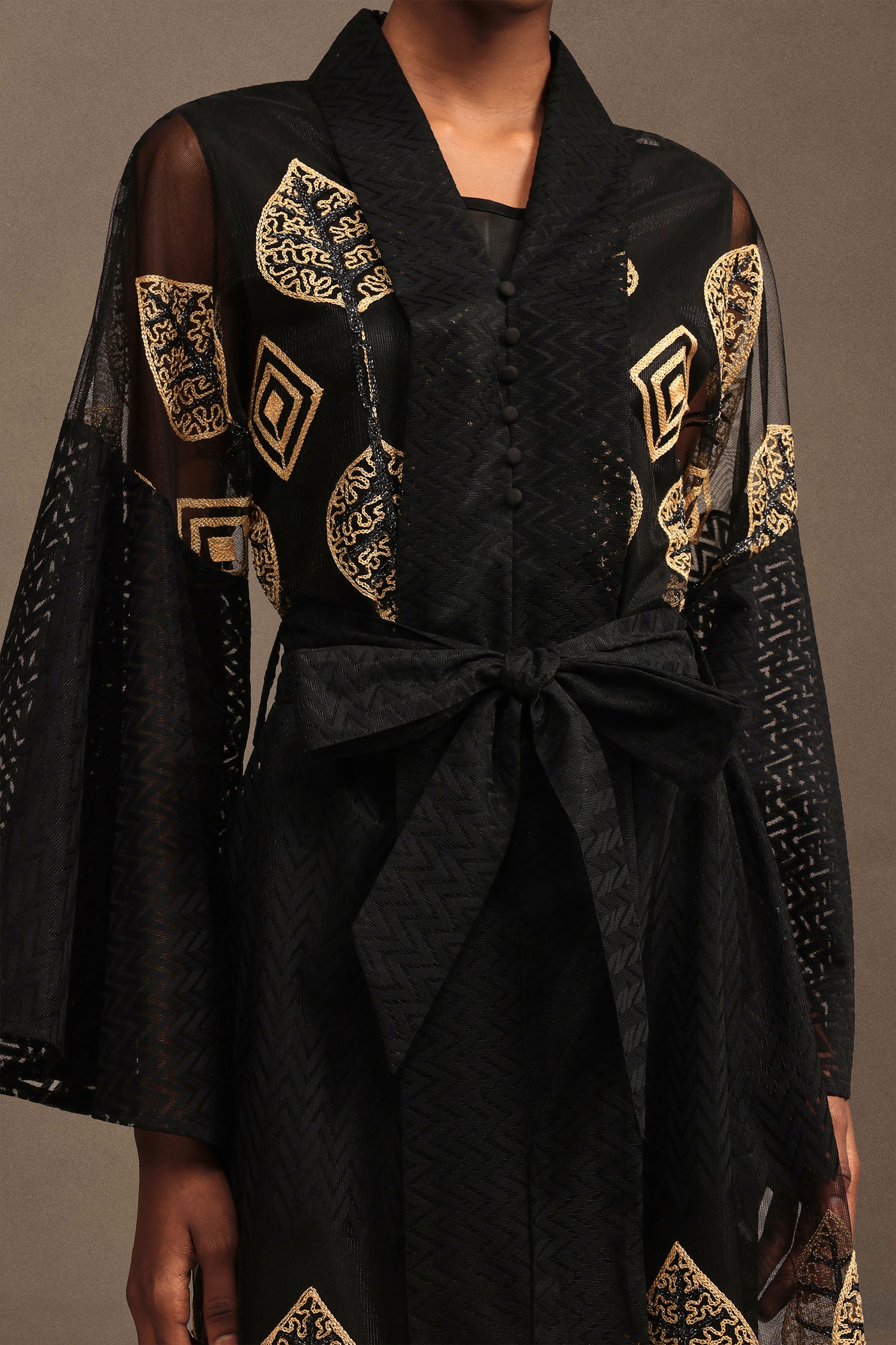 Millie Resort Bohemian Long Sleeve Mesh Maxi Dress