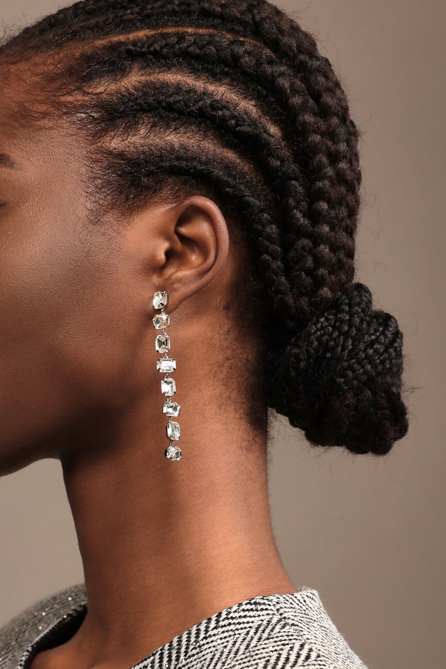 Eleganza Oval  Geometry Earrings