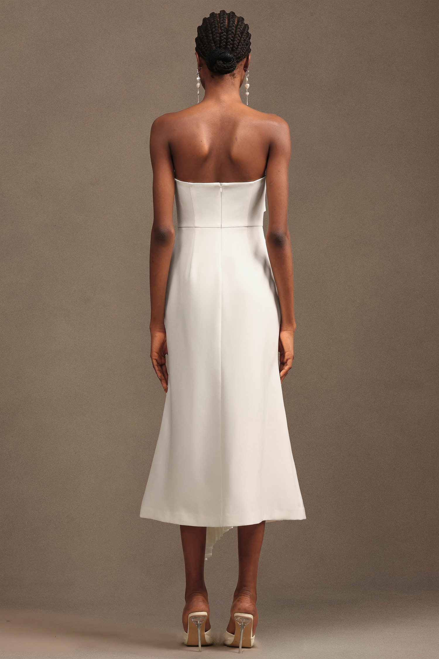 Trese Sleevess Fold Maxi Dress