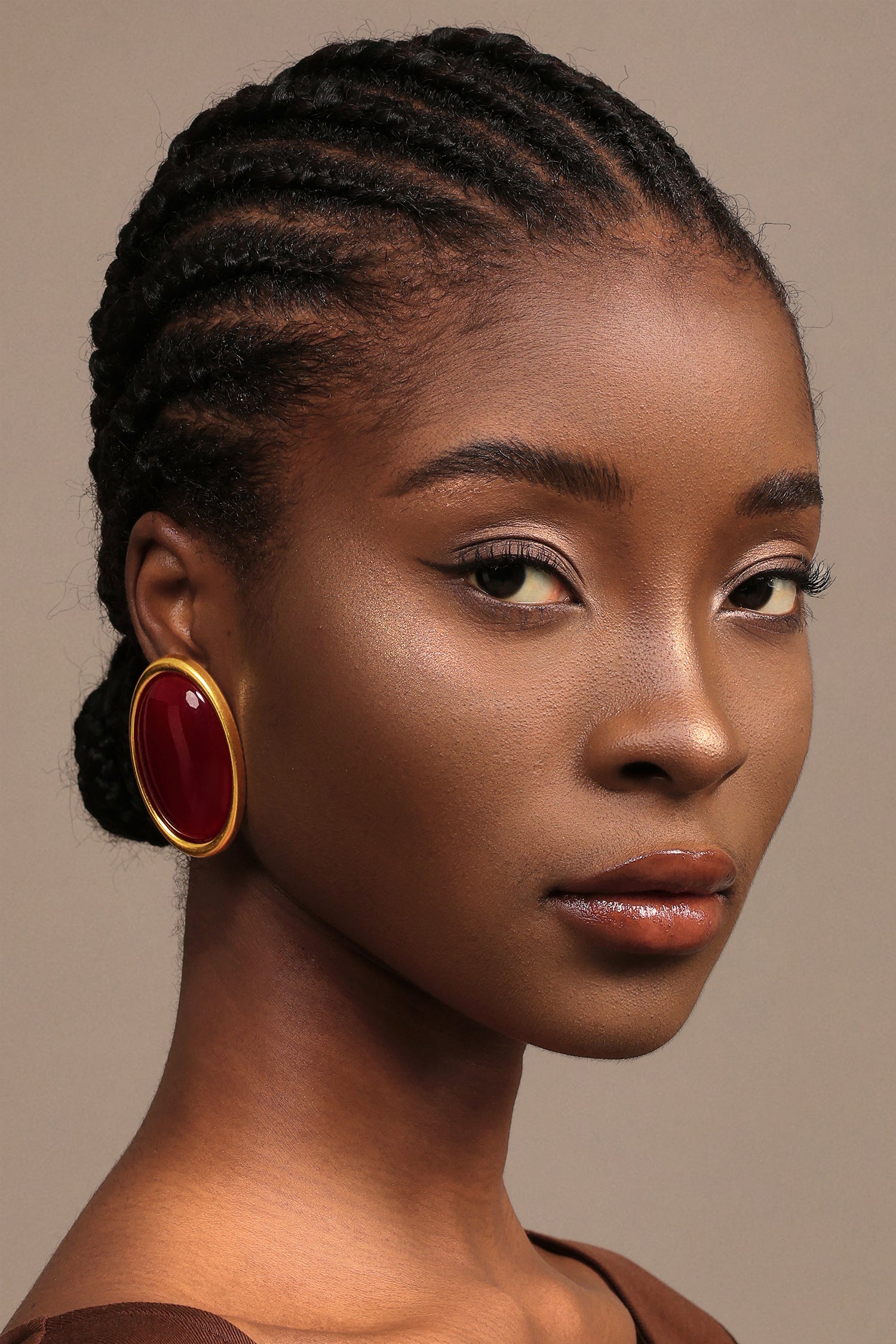 Pana Oval Maxi Earrings