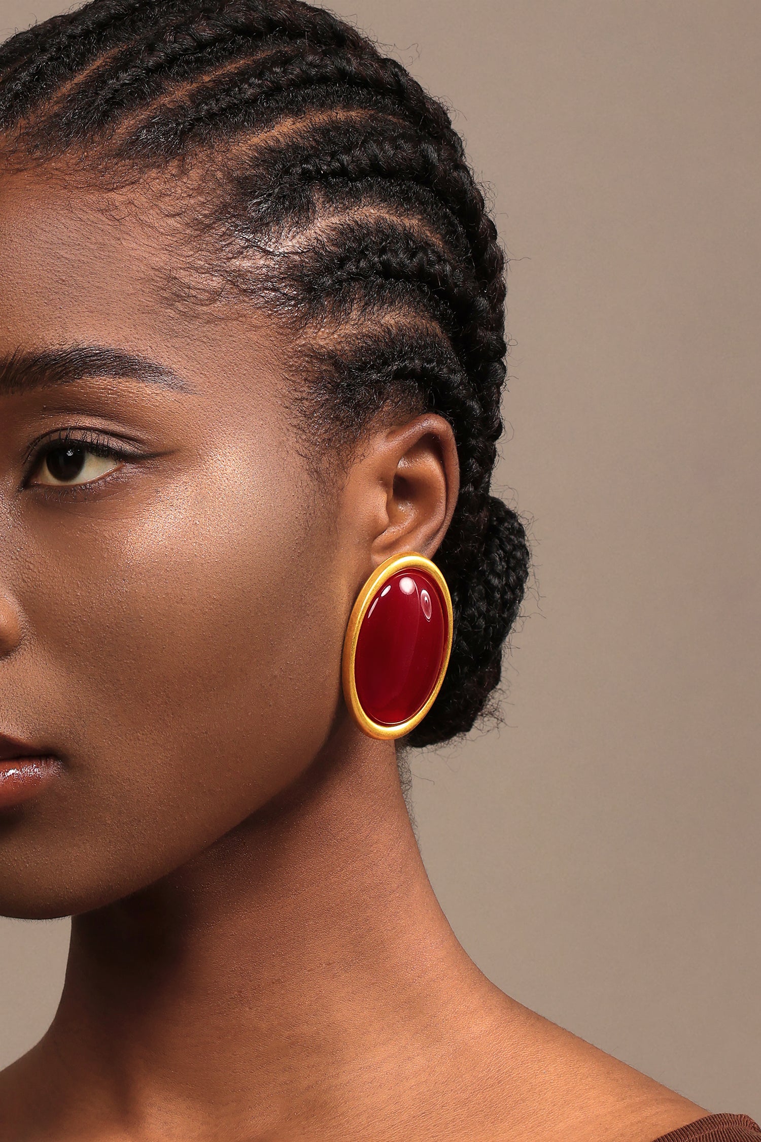 Pana Oval Maxi Earrings
