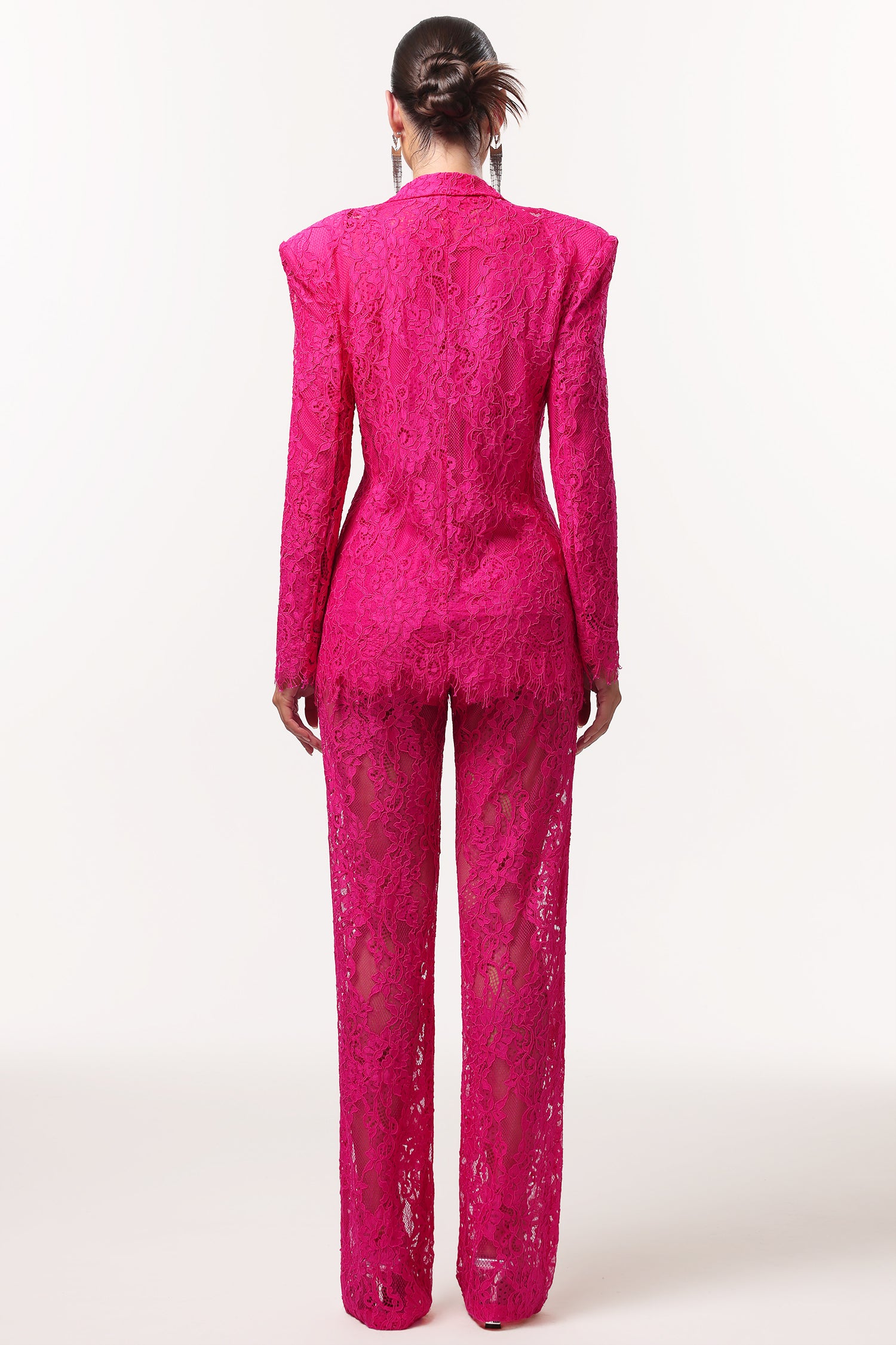 Naya Sexy Tailored Lace Blazer Two Piece Set