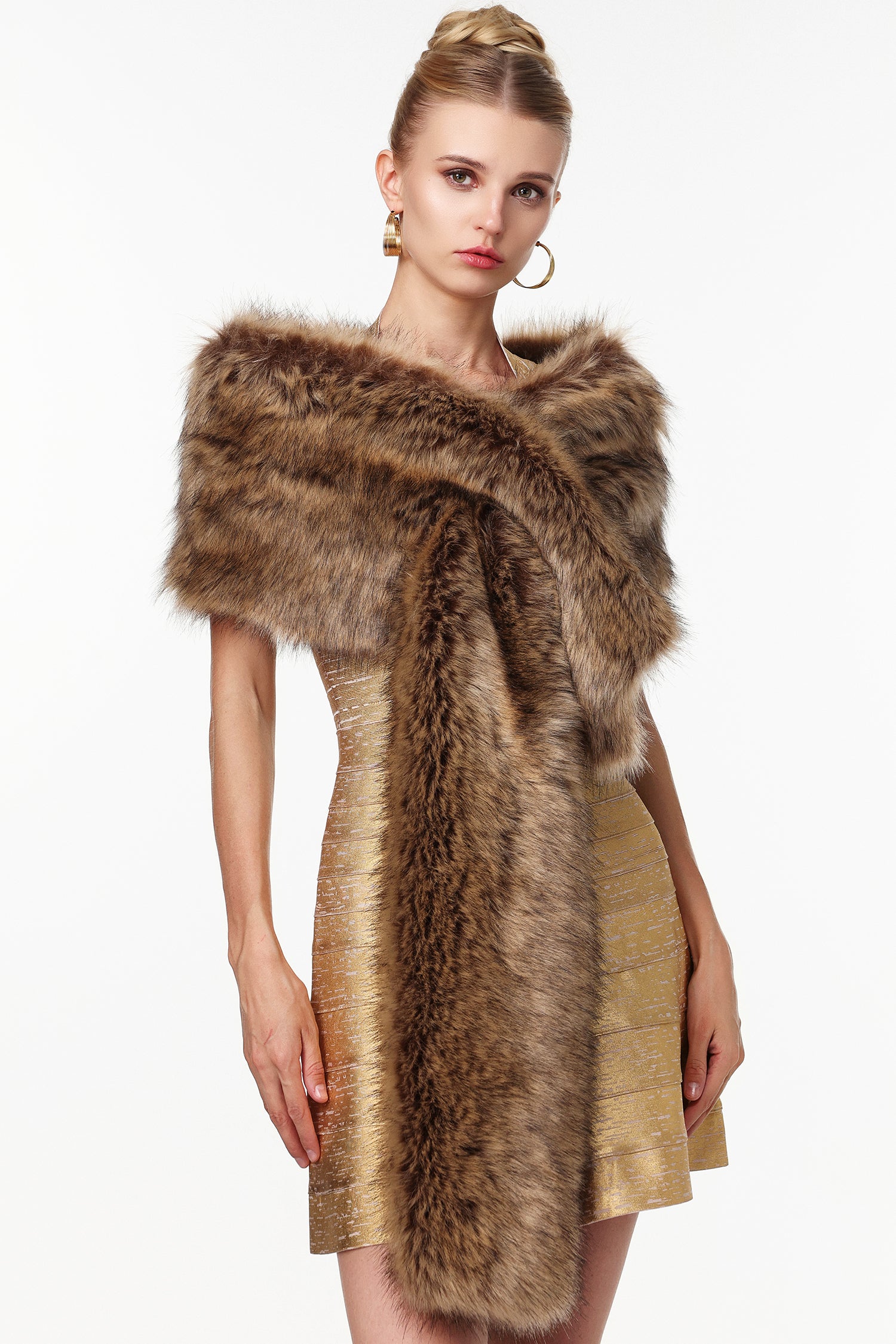 Kaxani Faux Fur Shawl