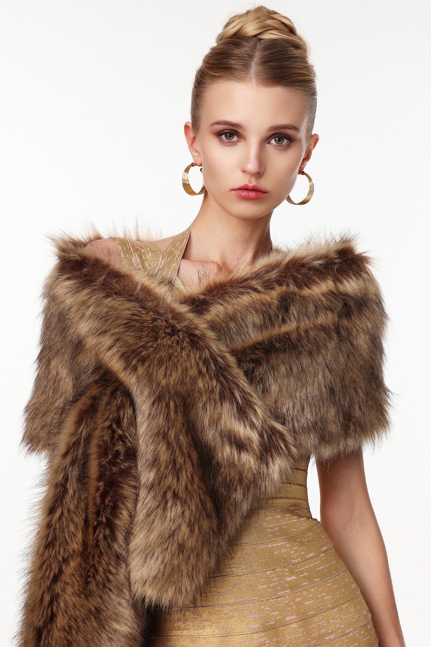 Kaxani Faux Fur Shawl