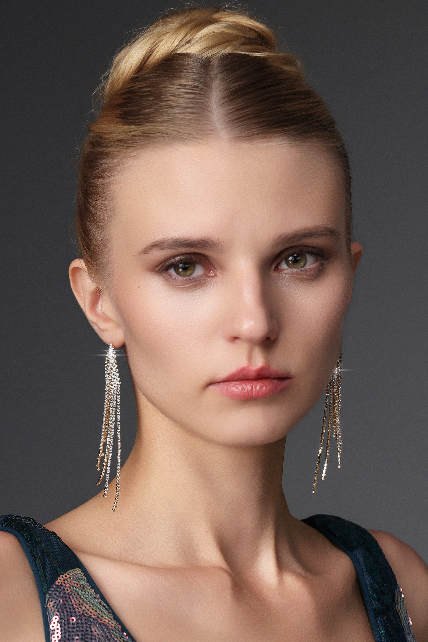 Xlyia Geometry Diamond Tassels Earrings