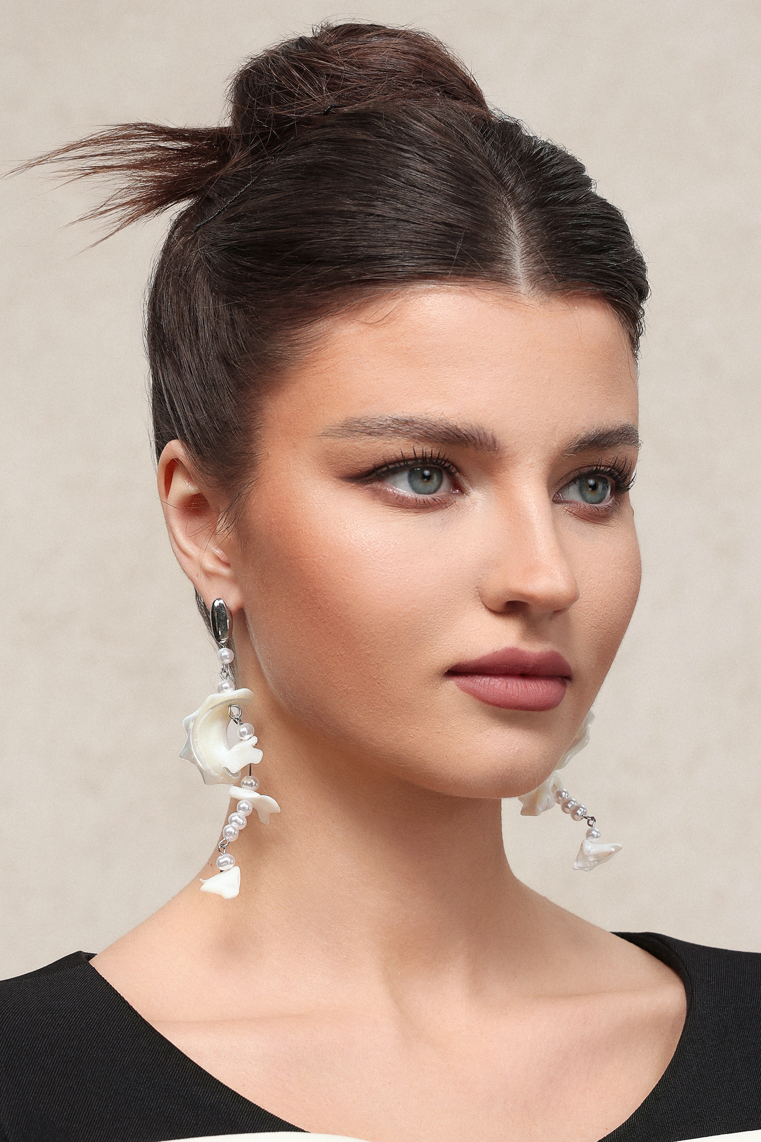 Jaza Pearl Tassels Maxi Earrings