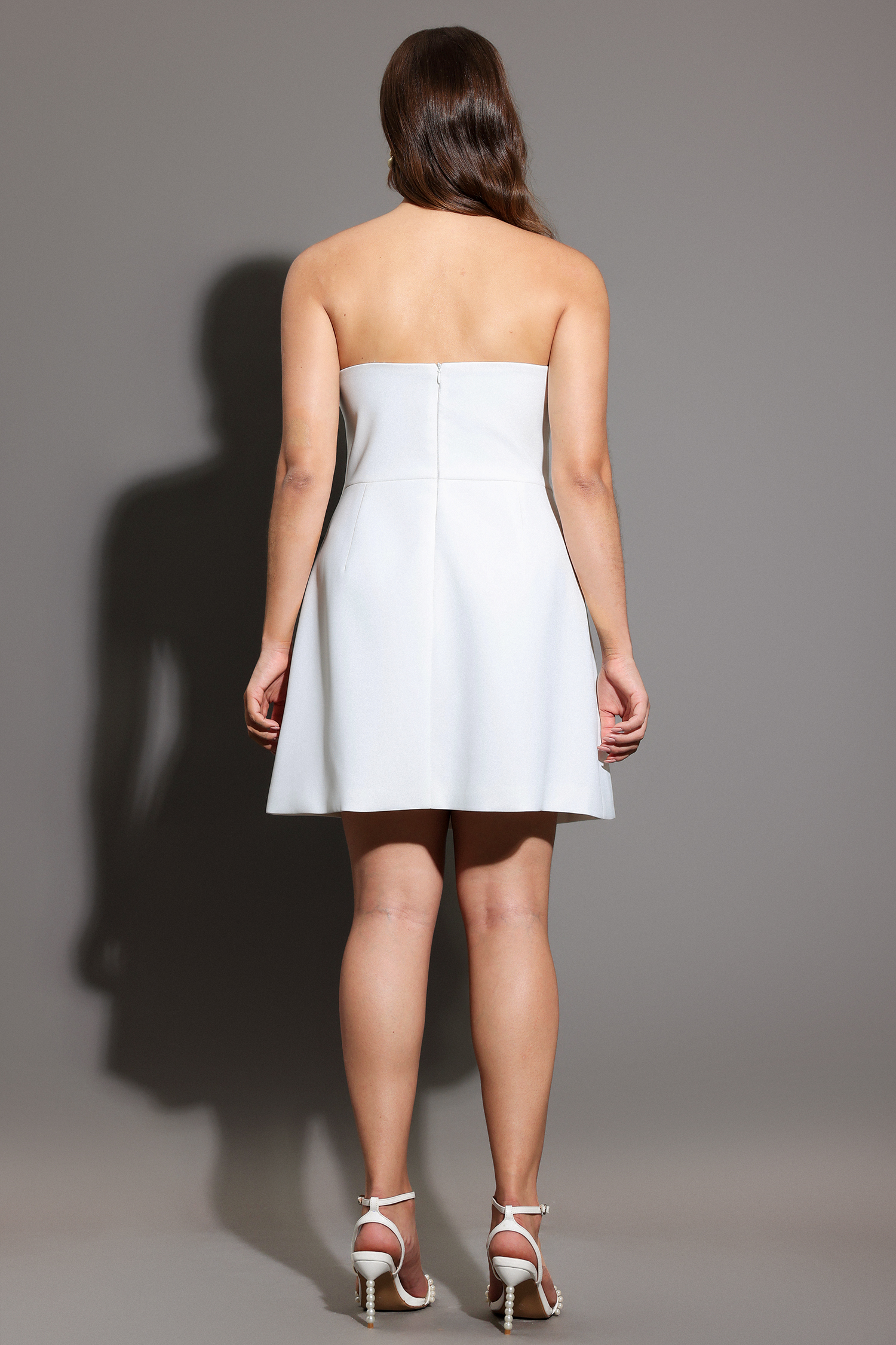 Ginny Sleeveless Embroidery Flowers Mini Dress