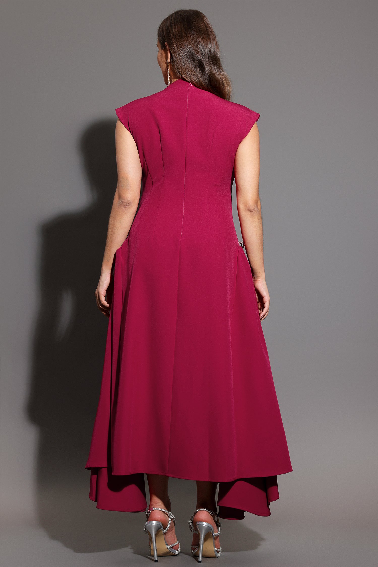 Paca Choker Sleeveless RosePink Maxi Dress