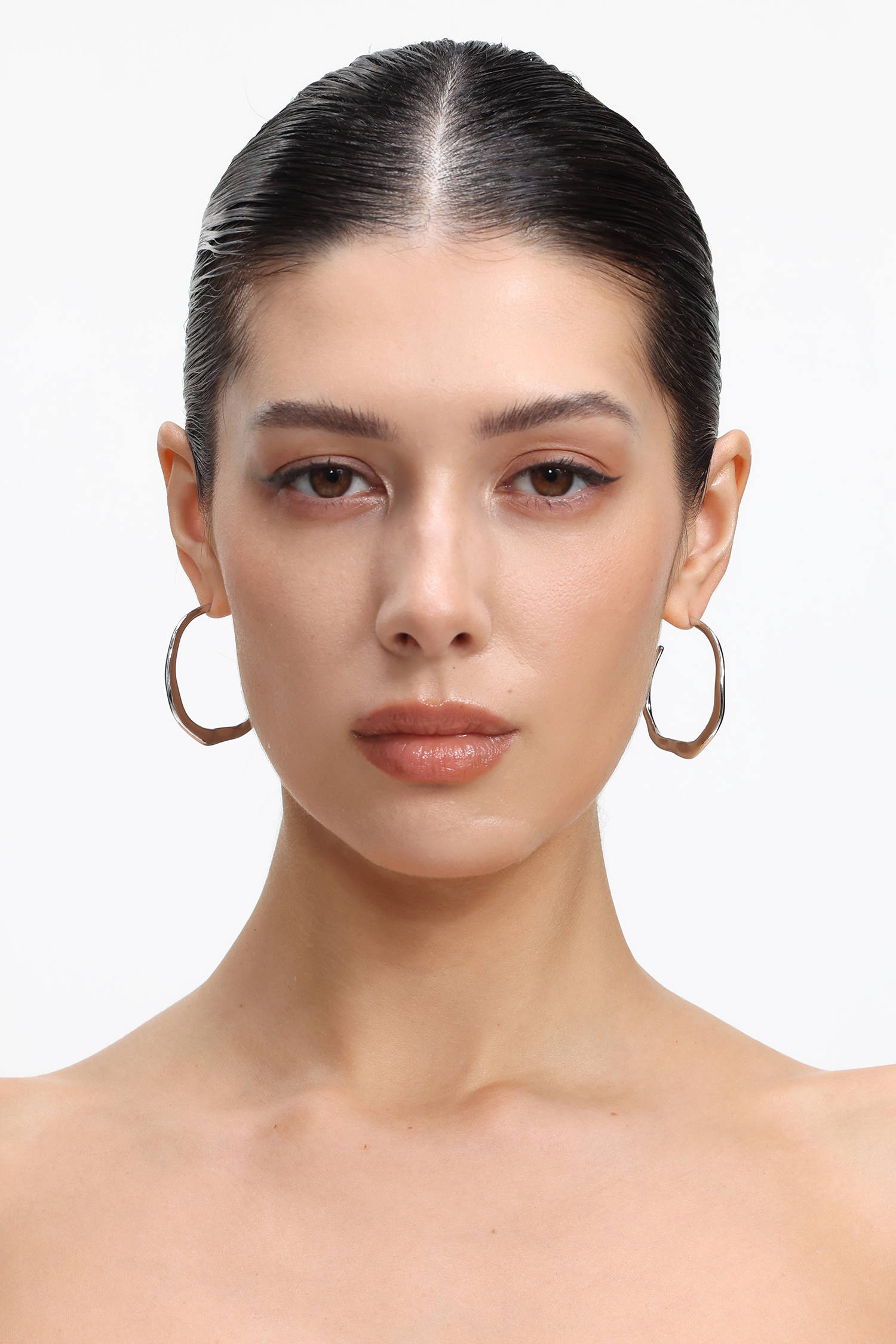 Mio Circle Metal Earrings