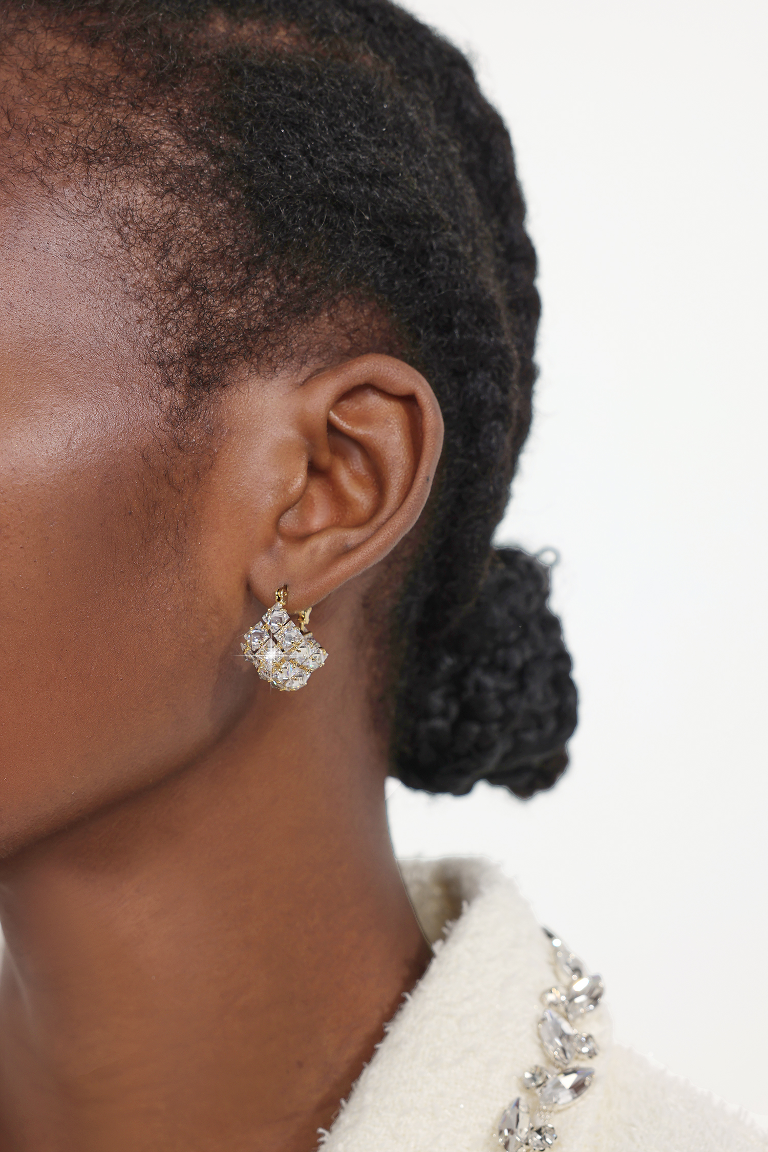 Irosa Diamond Square Earrings