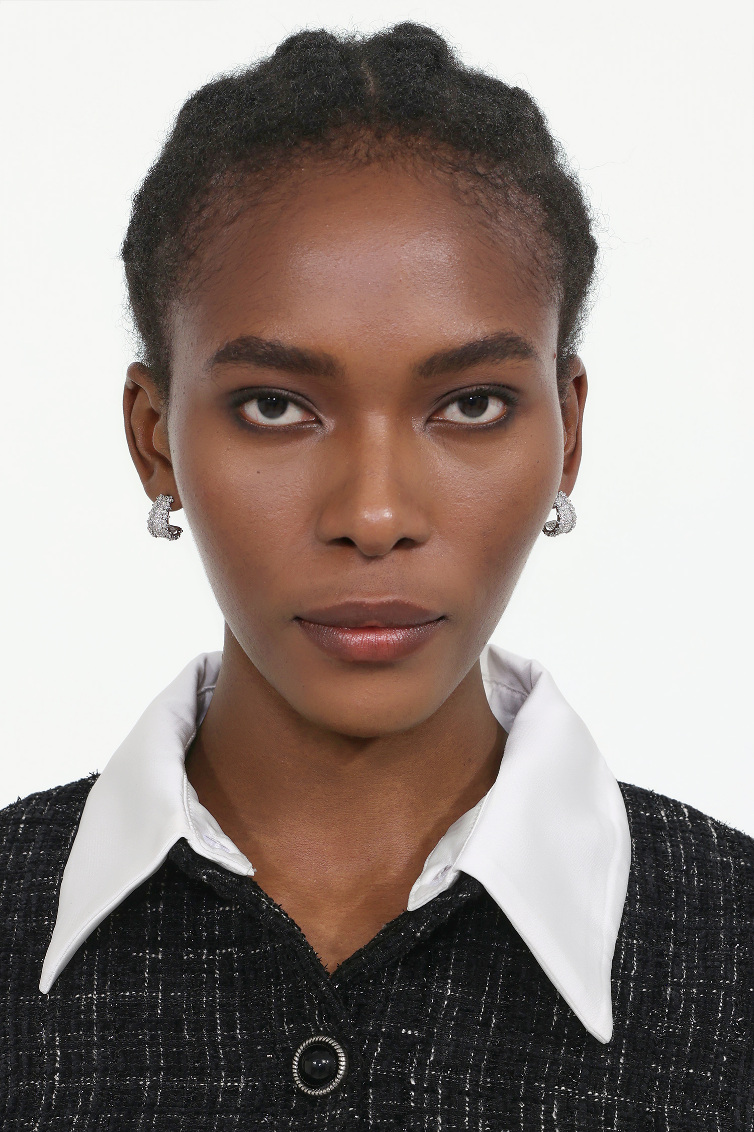 Euran Diamond Arc  Earrings