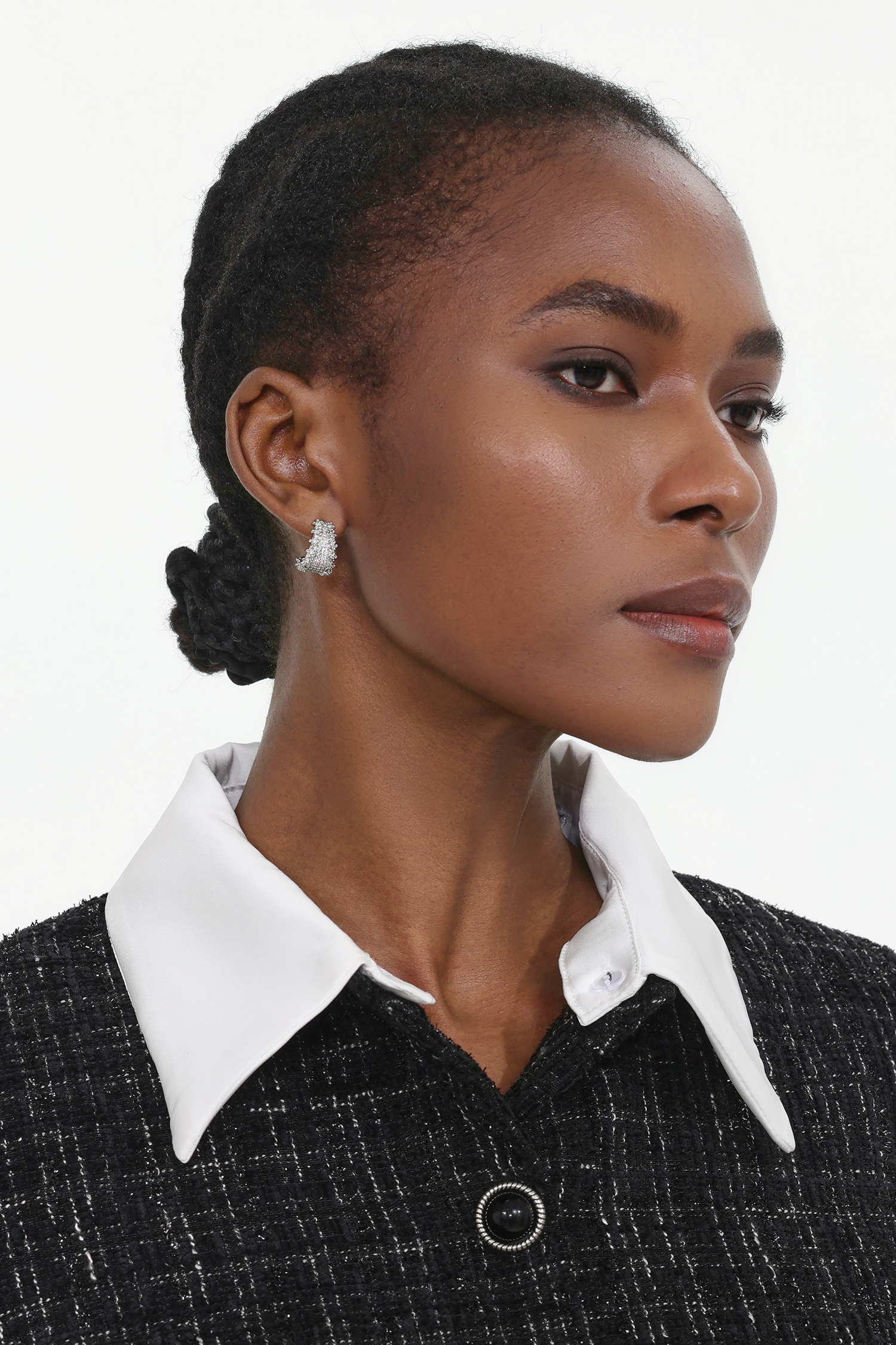 Euran Diamond Arc  Earrings