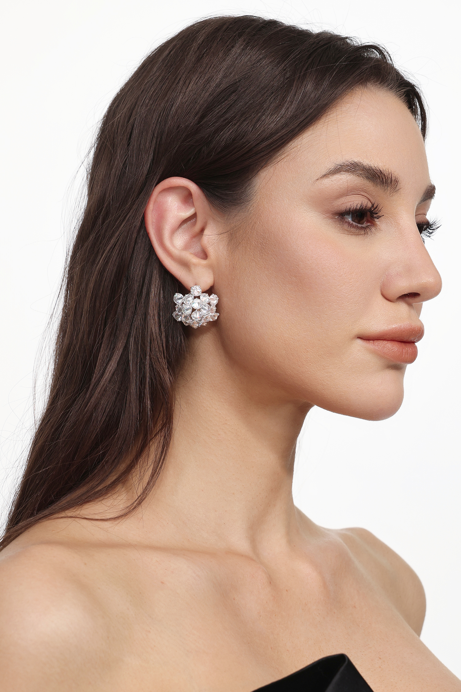 Lafare Diamond Flower Earrings