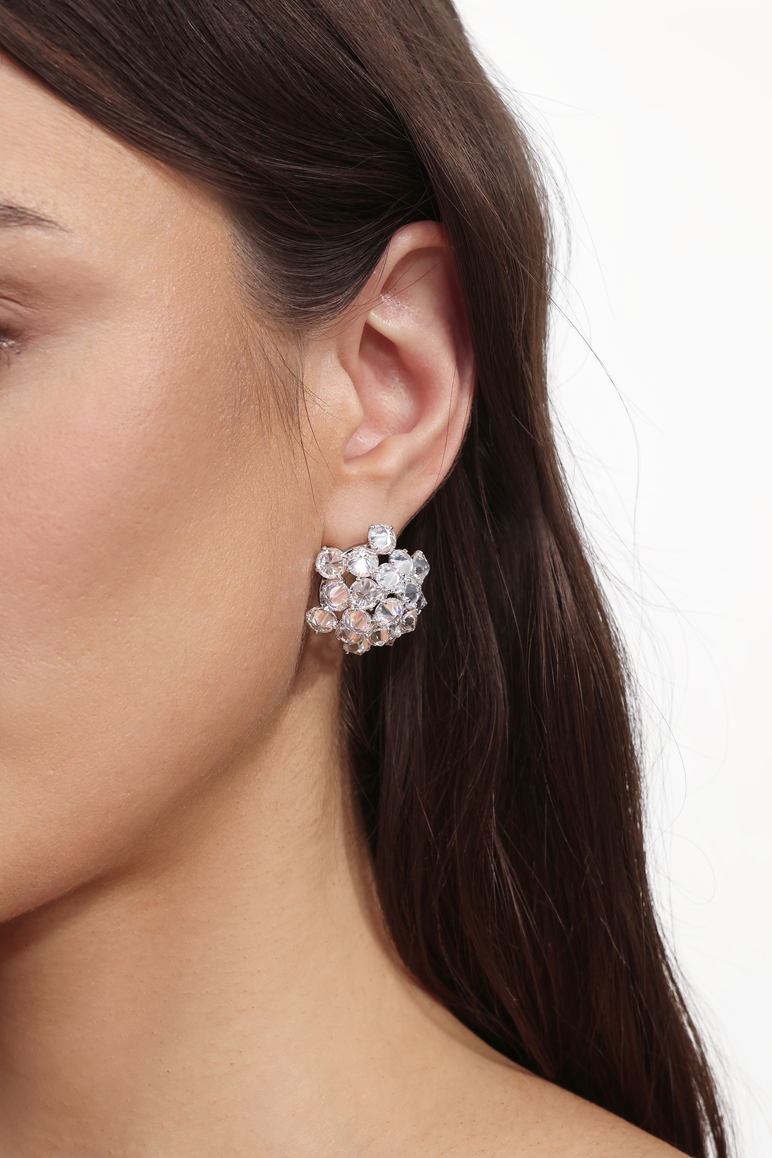 Lafare Diamond Flower Earrings