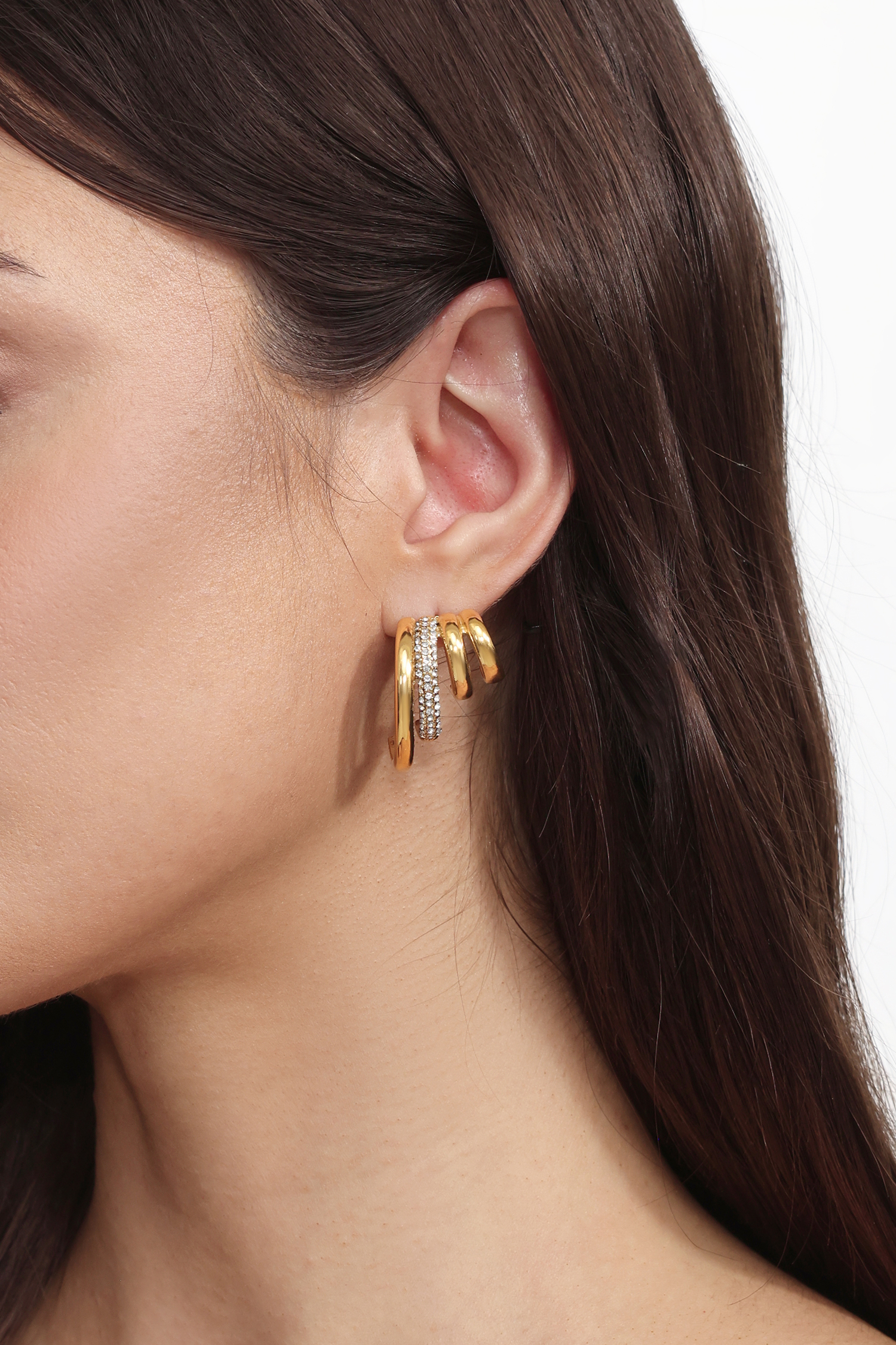 Sarly Arc Diamond Earrings