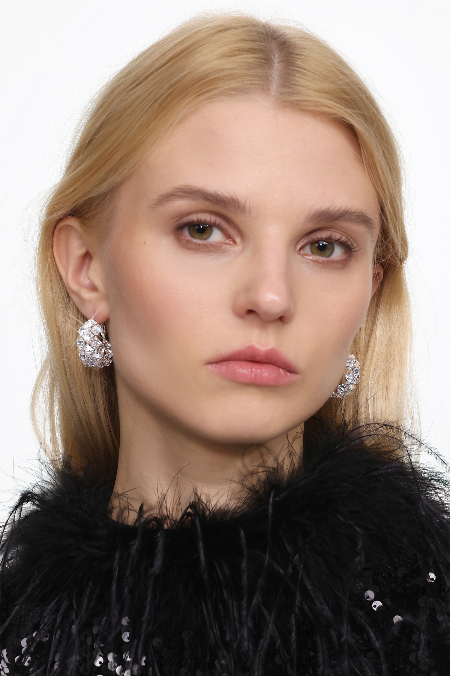 Tannen Diamond  Hemispherical Earrings