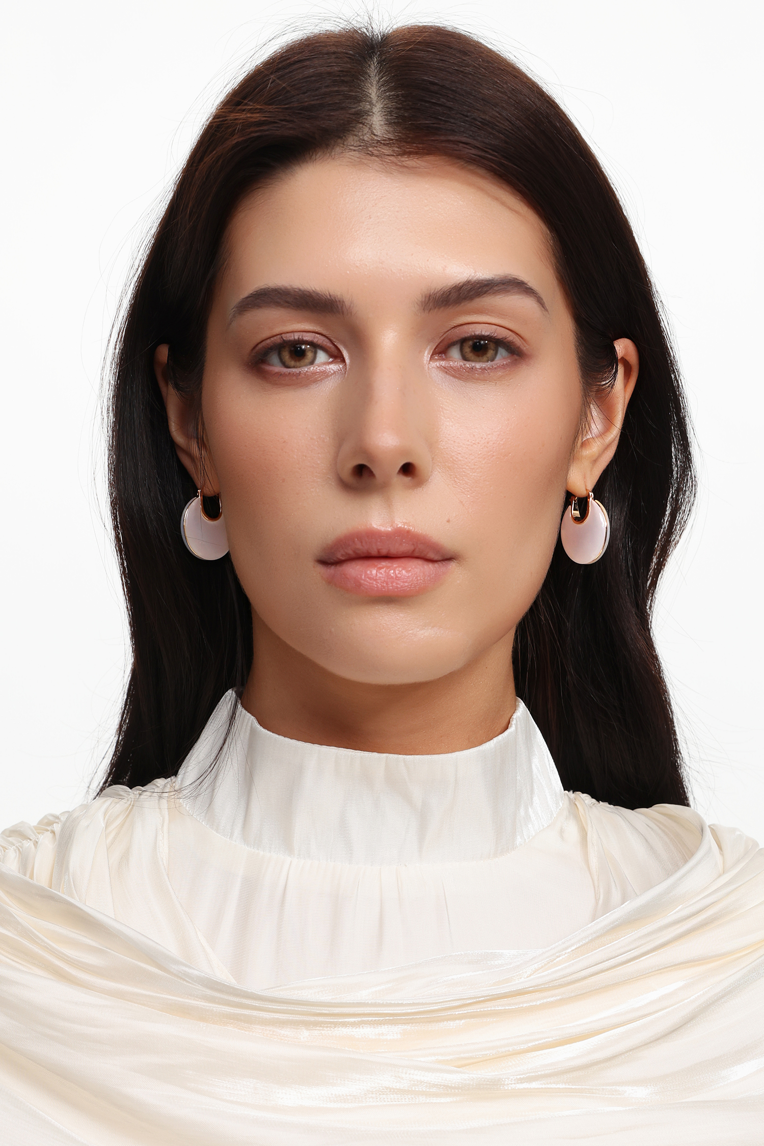 Eleganza Fritillaria Semicircle  Earrings