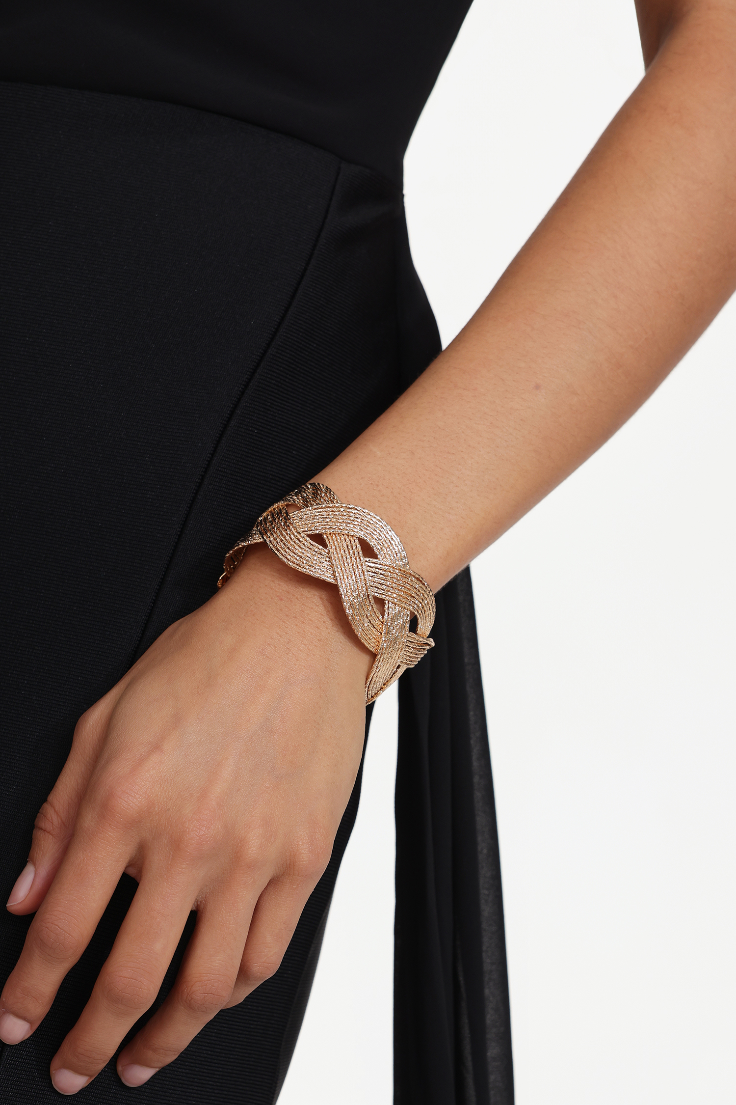 Tati Weave Open Bracelet