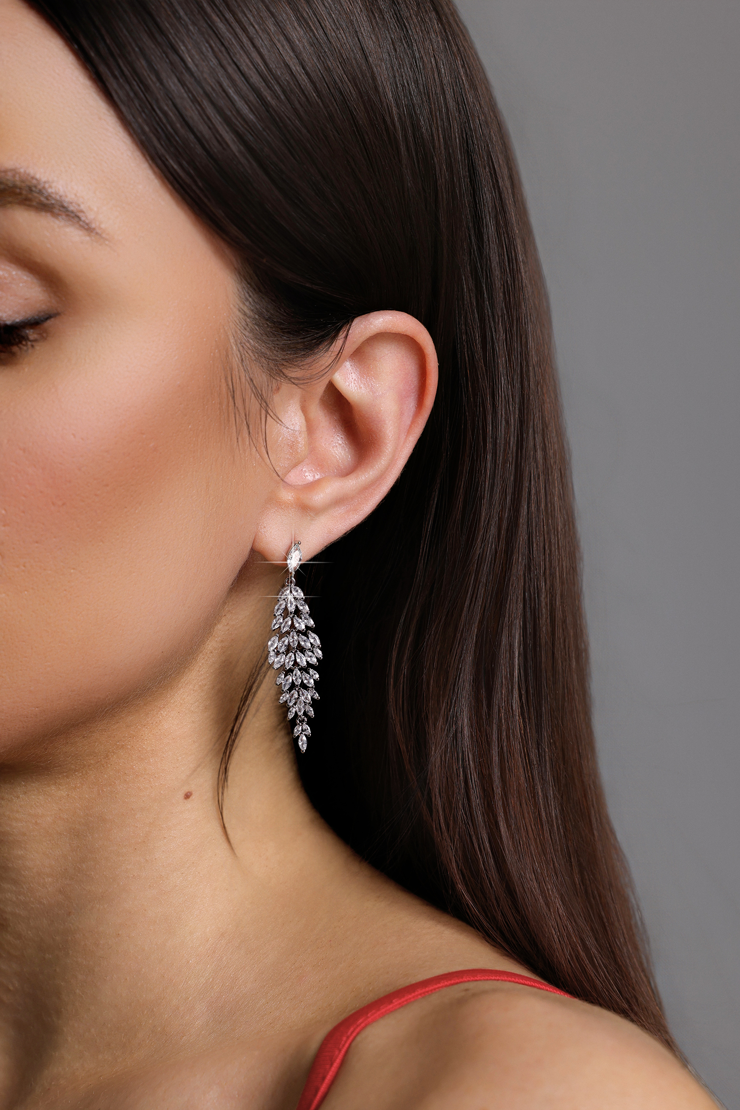 Lase Diamond Dangle Earrings