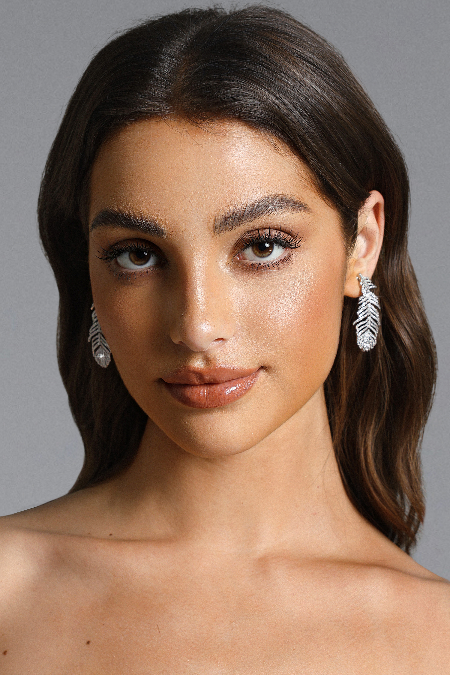 Lyla Feather Diamond Earrings