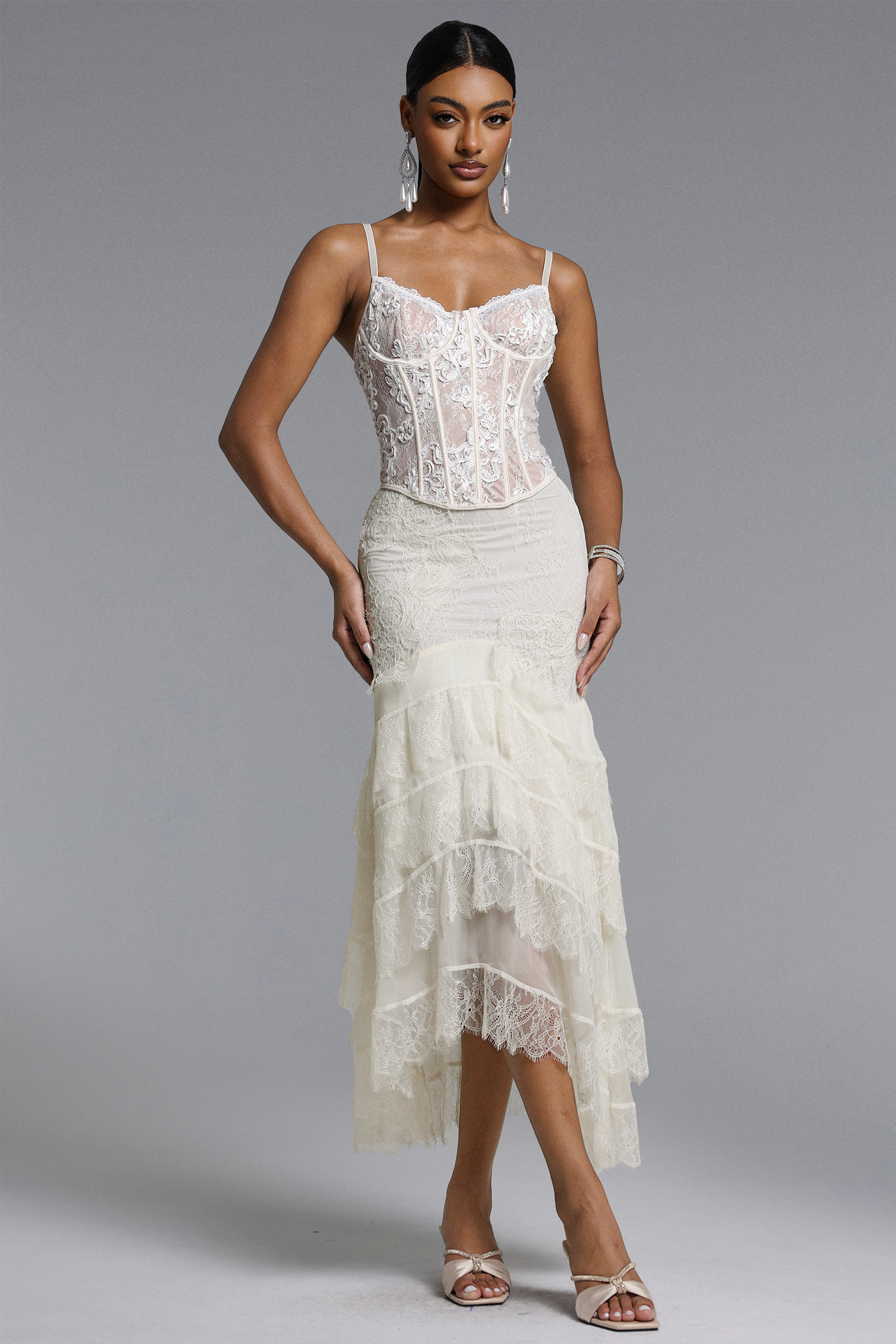 Rosanna Sexy Lace Flower Corset