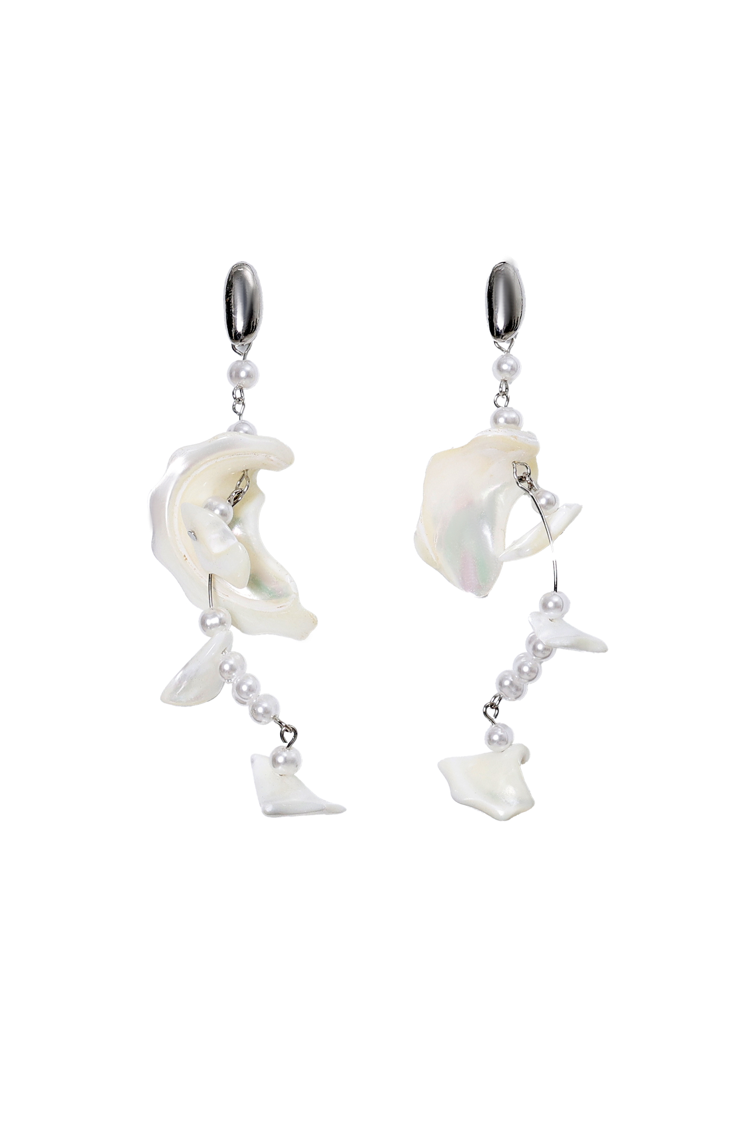 Jaza Pearl Tassels Maxi Earrings