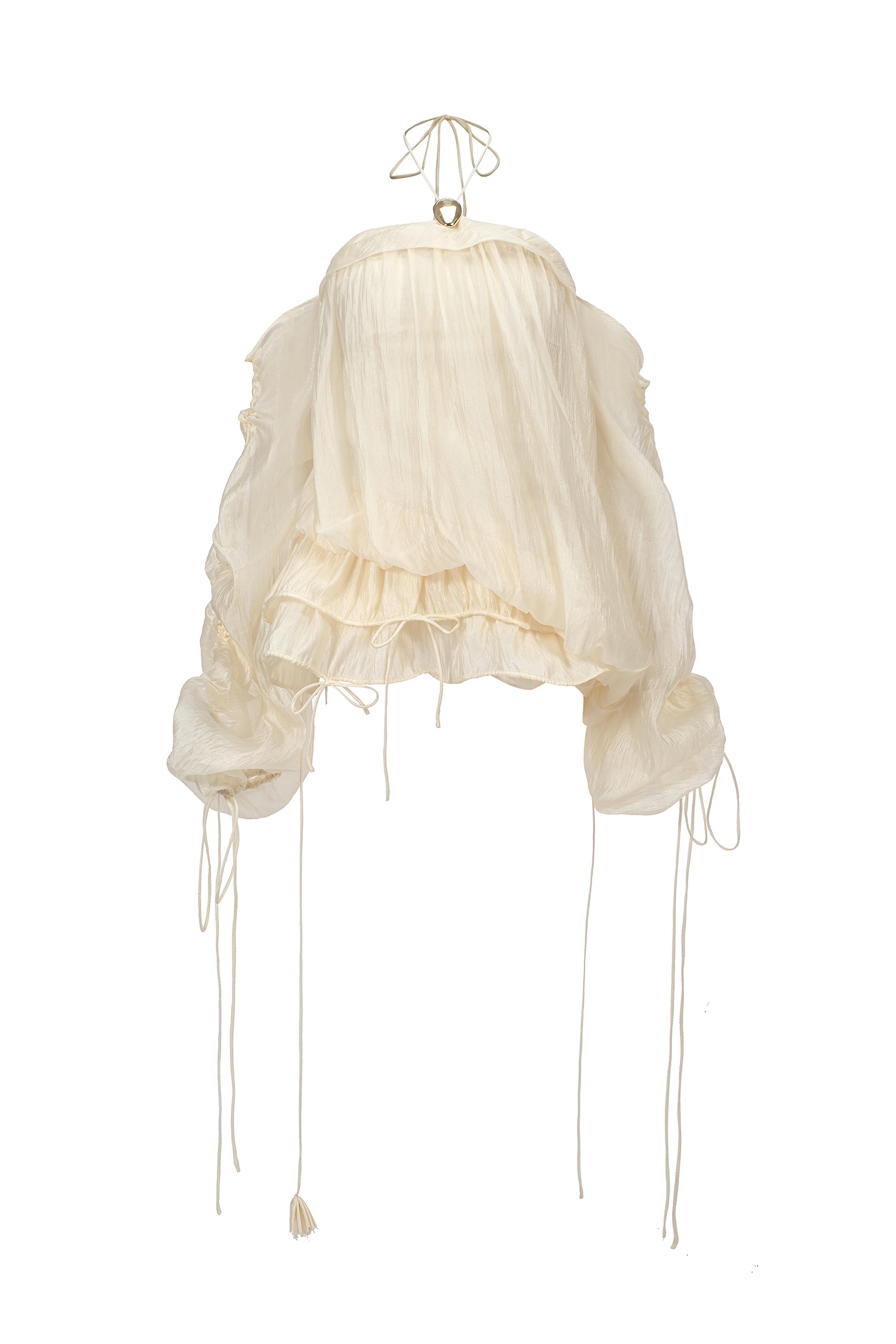 Rocelle Sleeveless Folds Puff Mini Dress