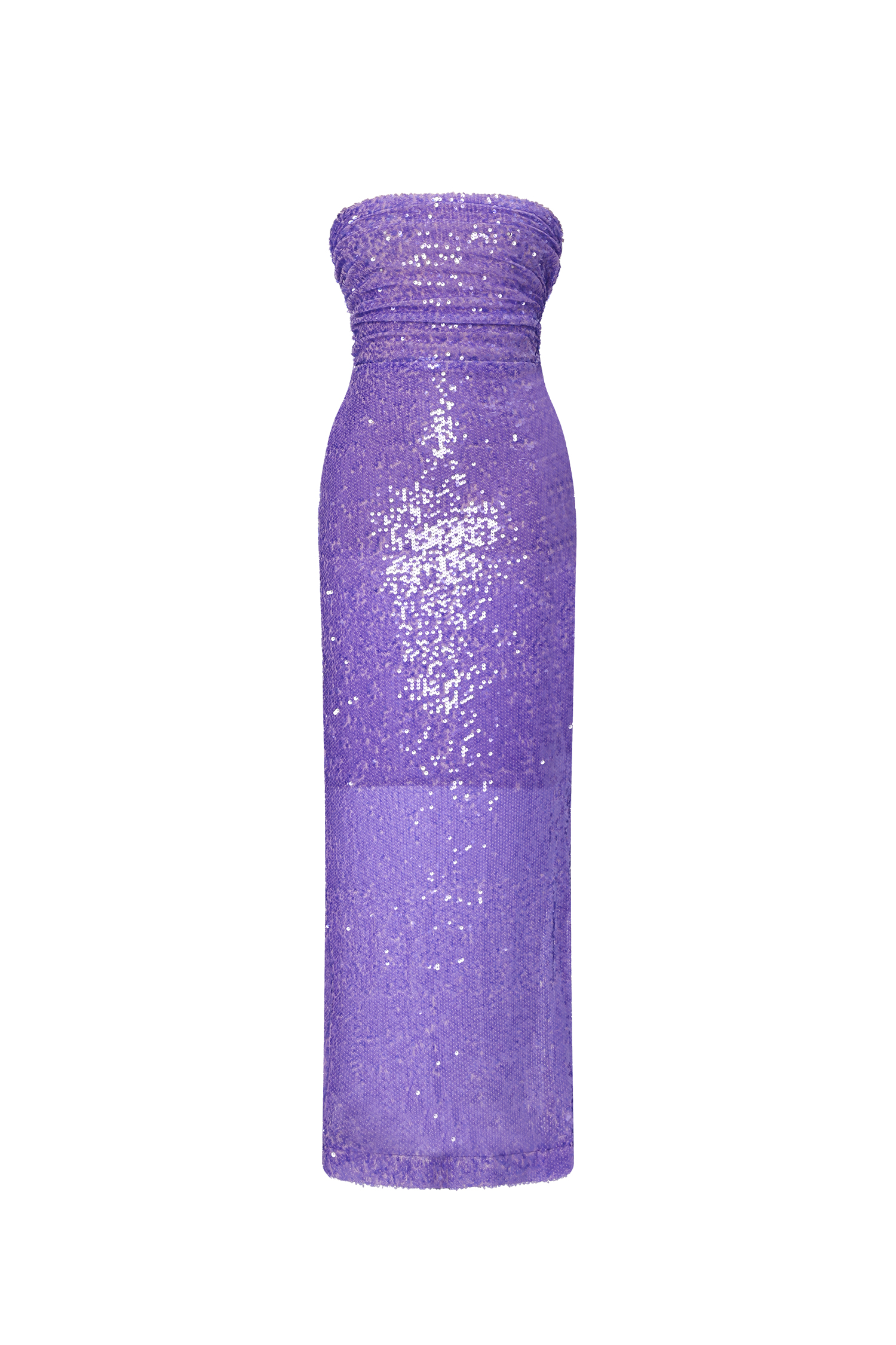 Xapana Pailletten Rückenfreies Maxikleid