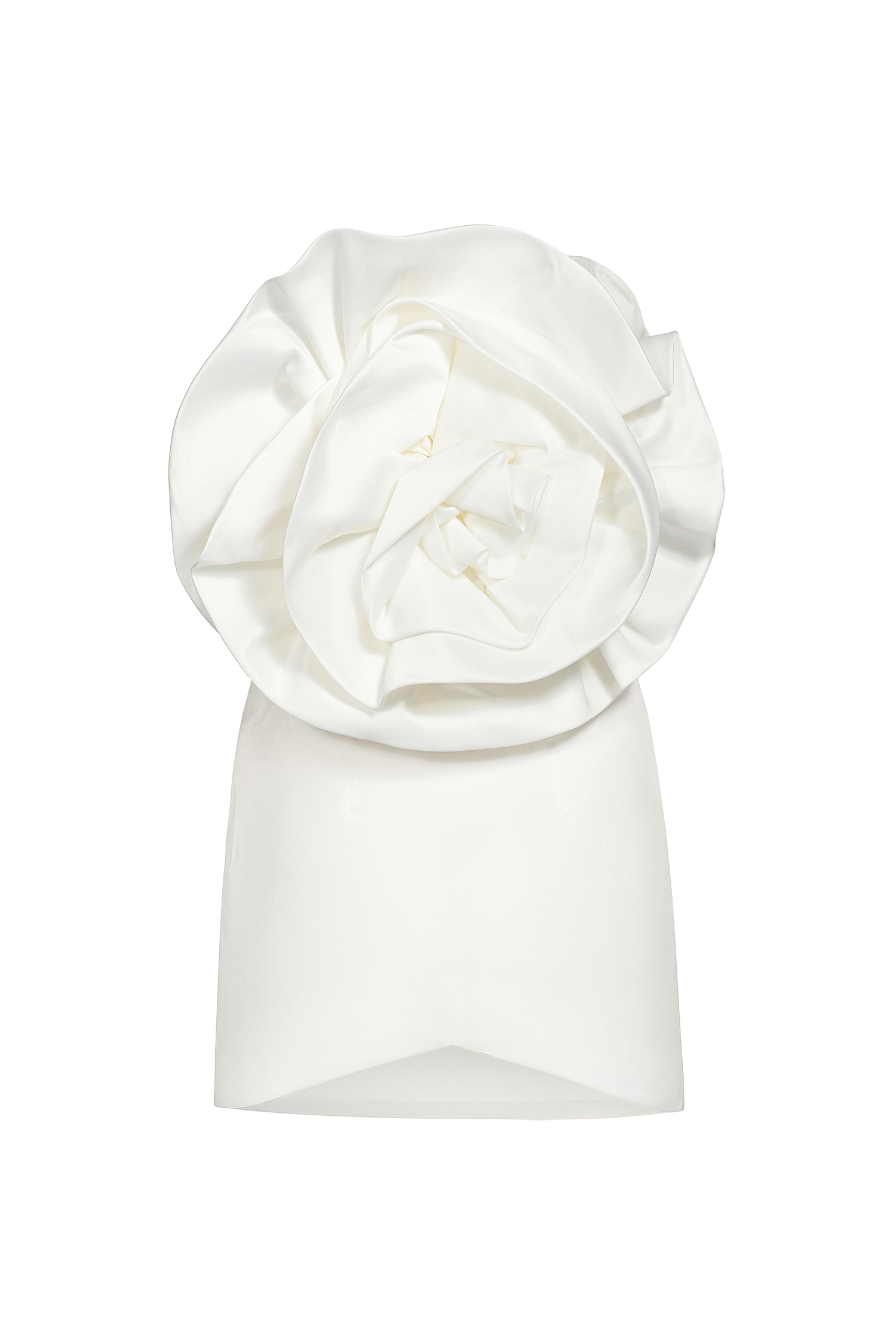 Tannen Flower Strapless Mini Dress