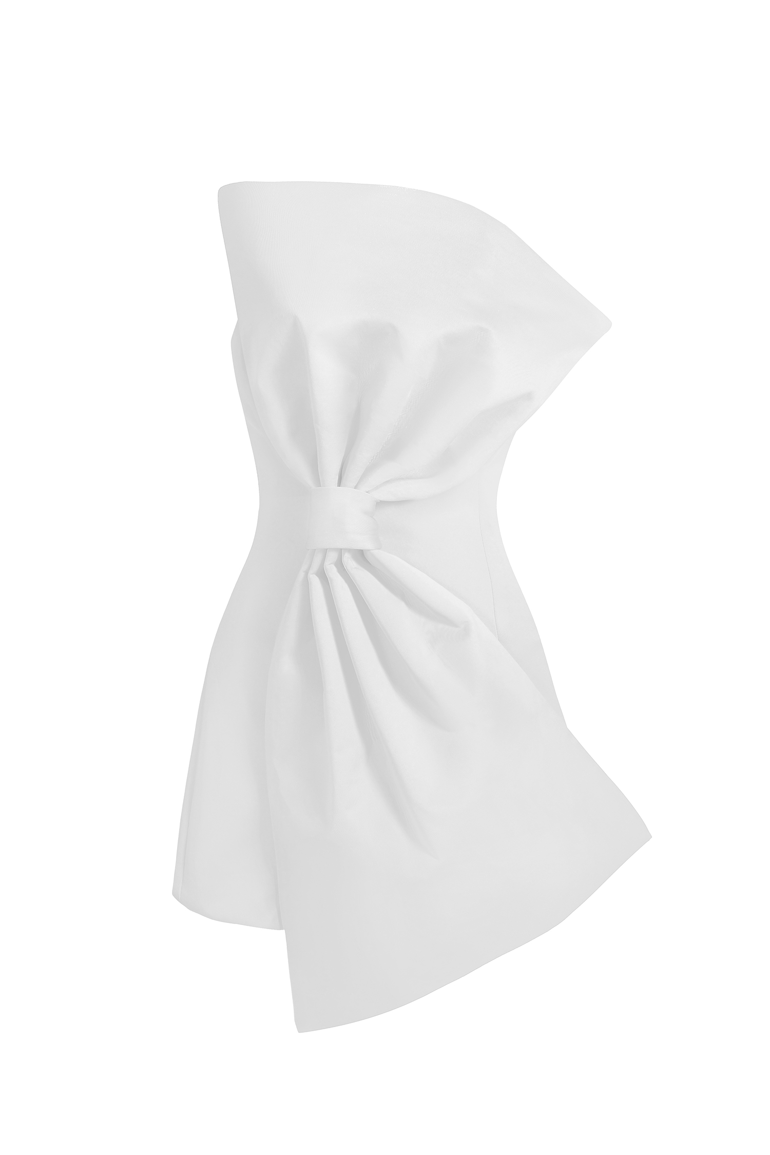 Yeney Sleeveless Irregular Bow Mini Dress