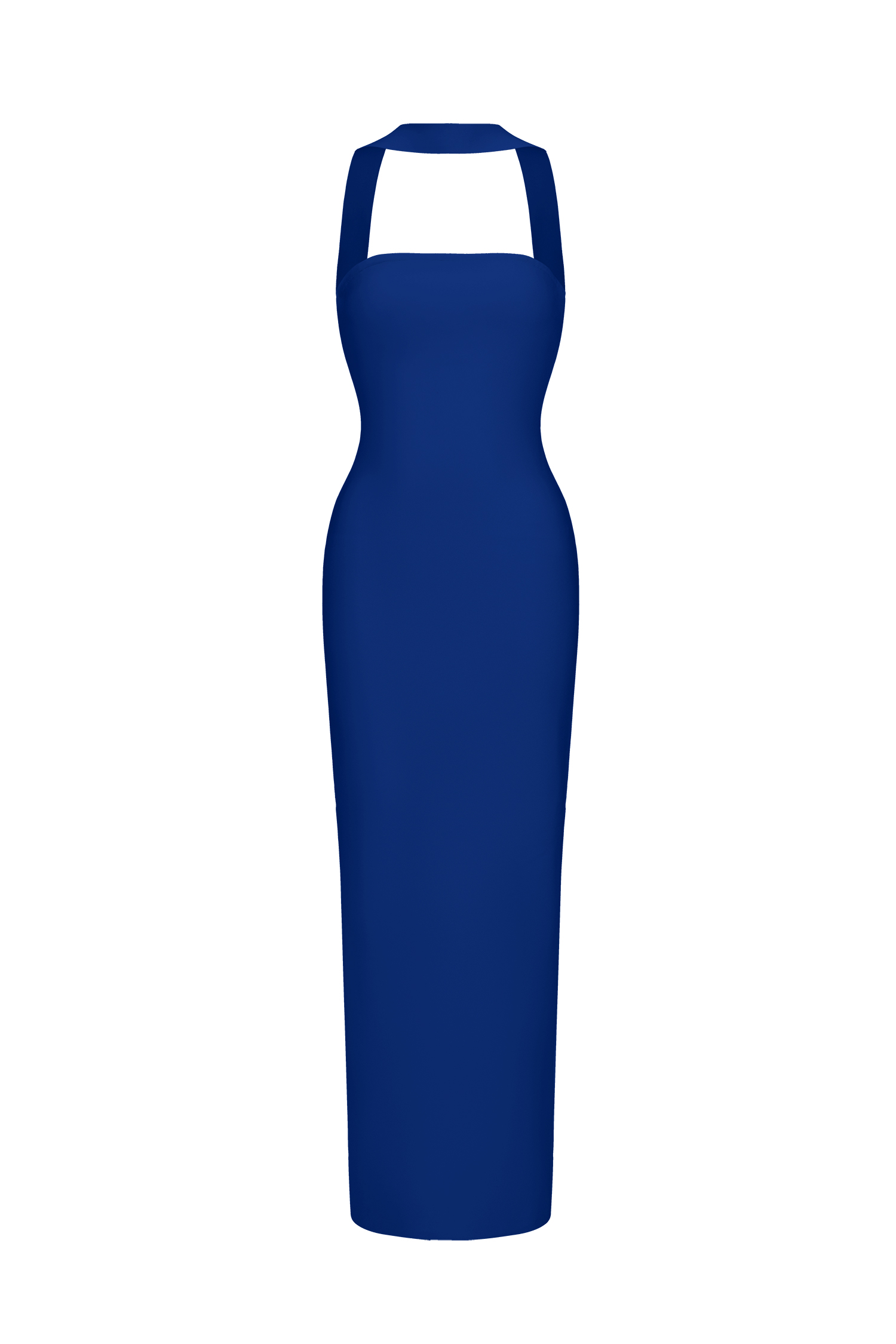 Rosee Sleeveless Bandage Blue Maxi Dress
