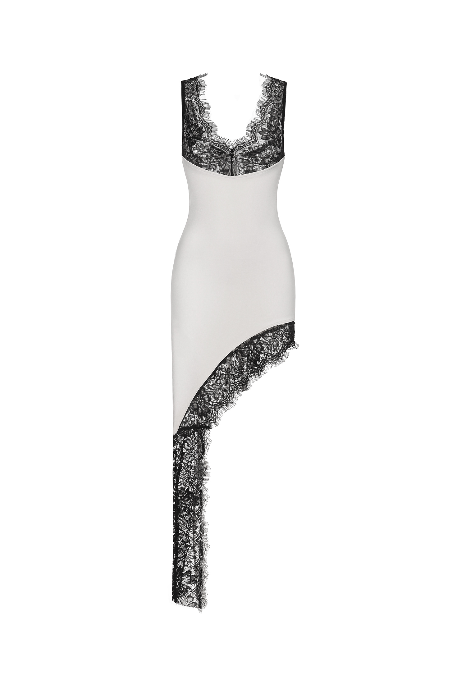 Pasha Sleeveless Lace Bandage Midi Dress