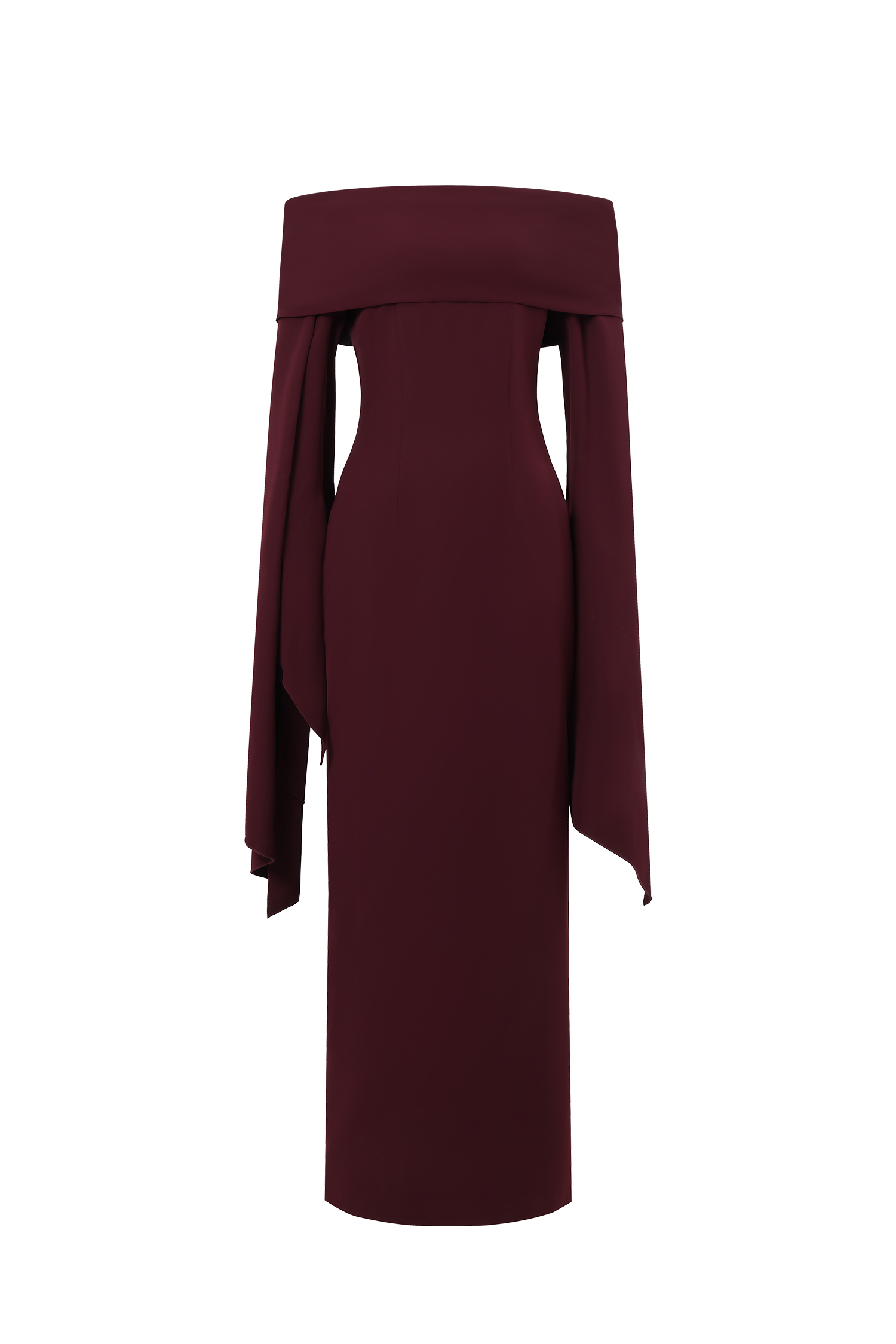 Zaria Off The Shoulder Long Sleeves Maxi Dress