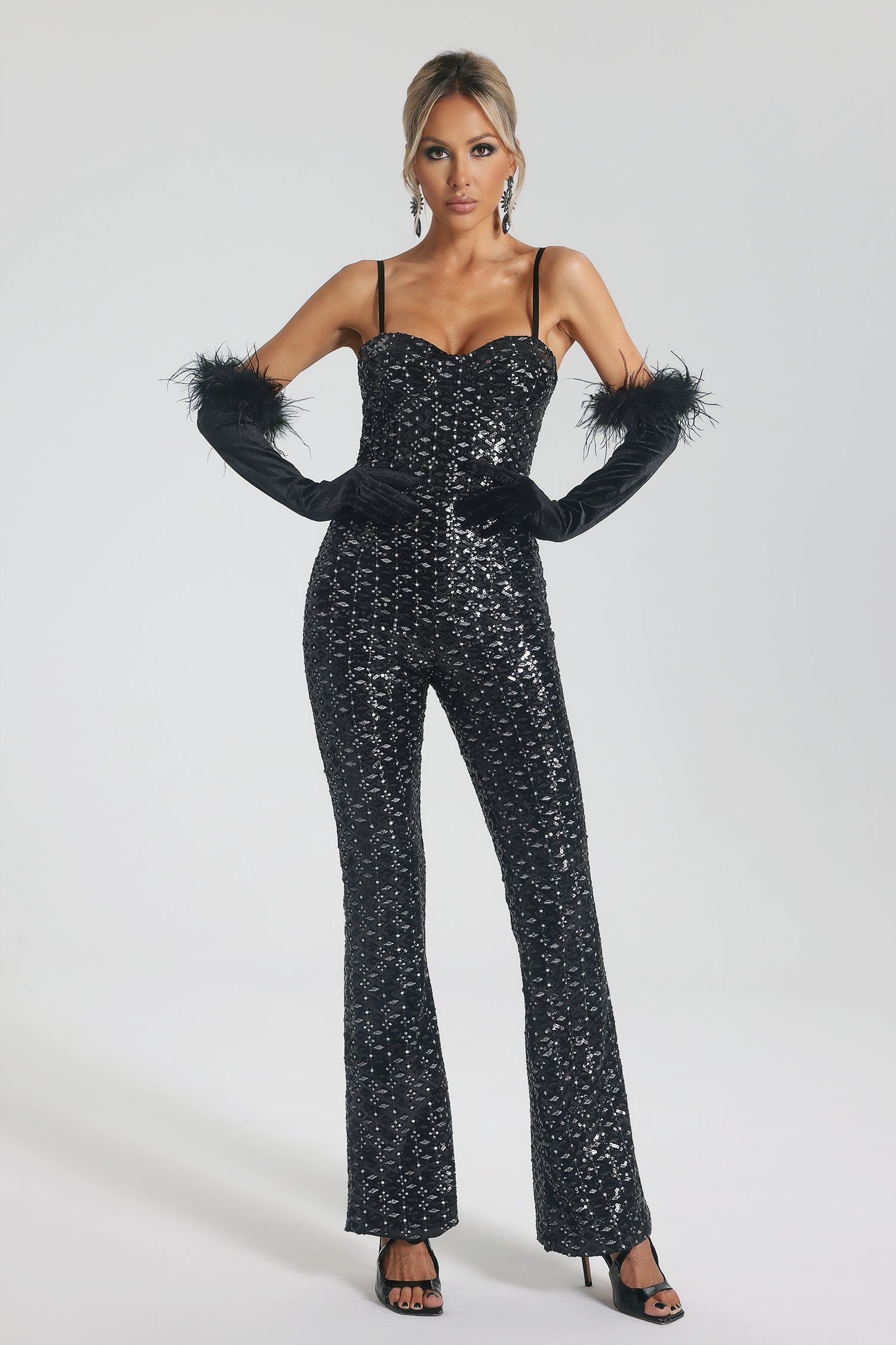 Eugenie Sequins Jumpsuit