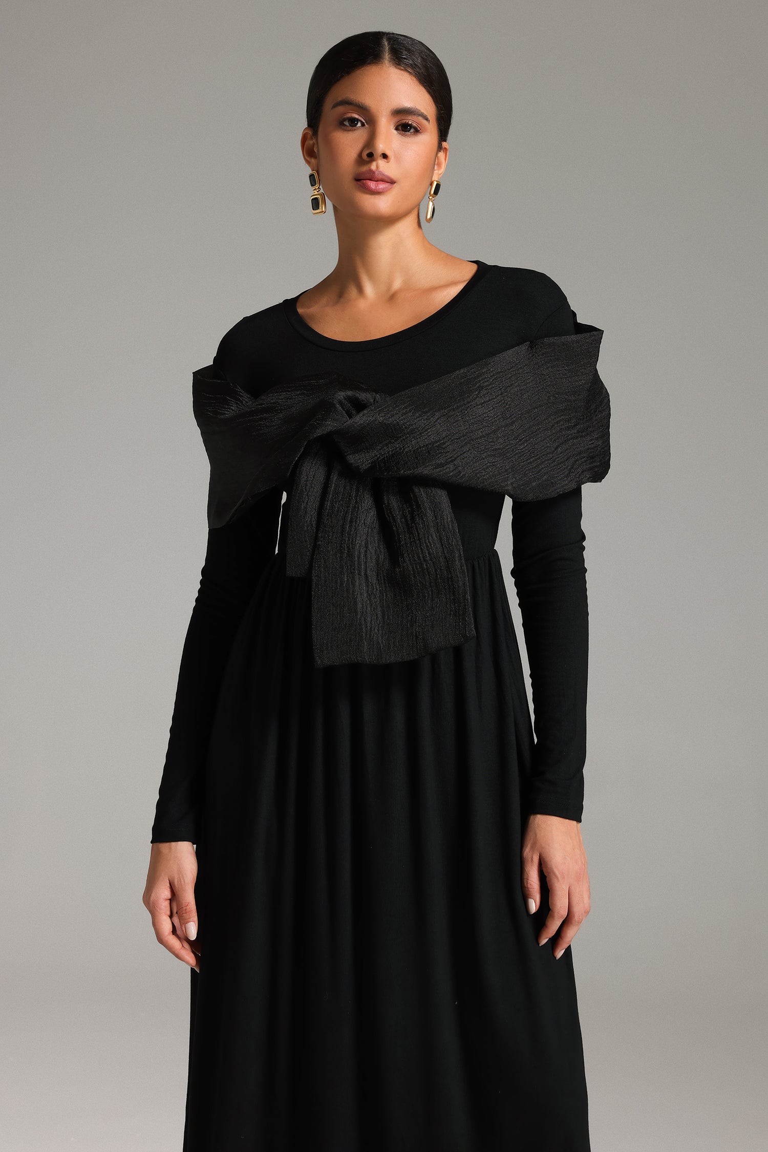 Tanisha Patchwork Bow Dress