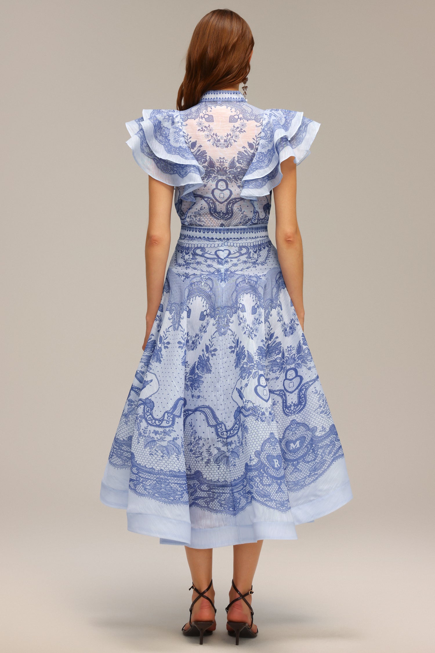 Yvette Sleeveless Floral Printed Top And Skirt Two-Piece Set